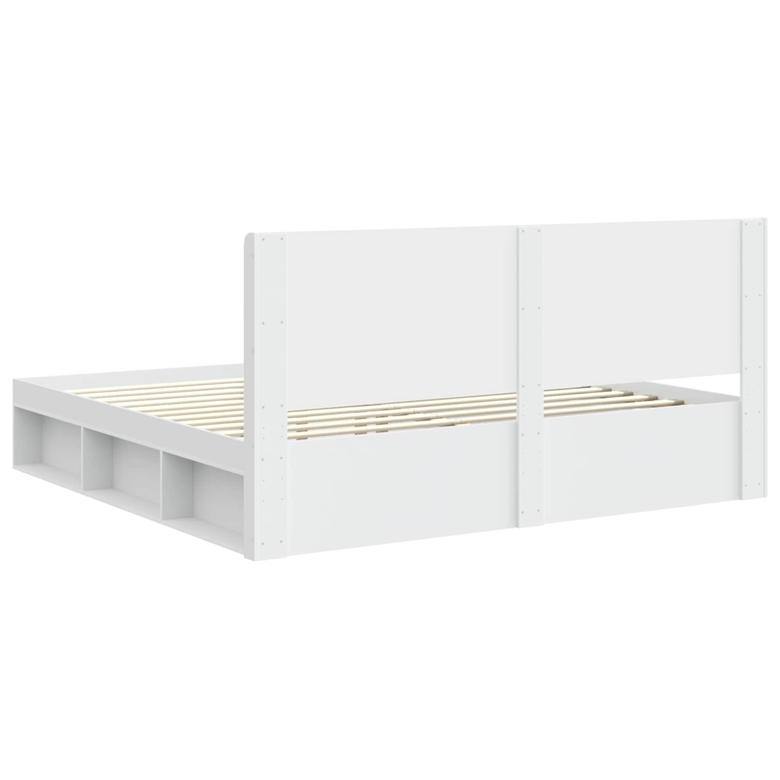 Cadre de lit avec rangement et tête de lit 3 pcs - XIOS