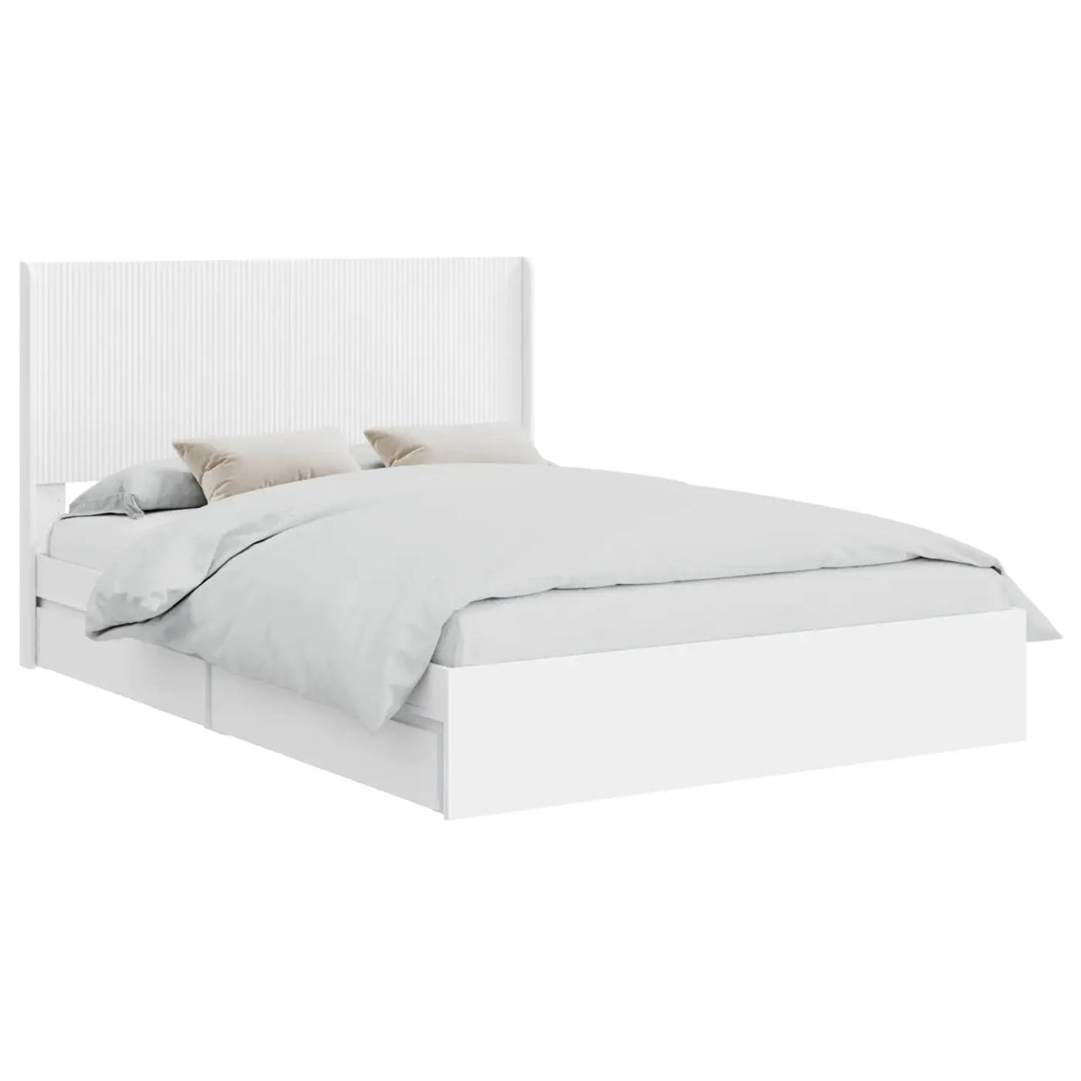 Cadre de lit avec rangement et tête de lit 2 pc - XIOS