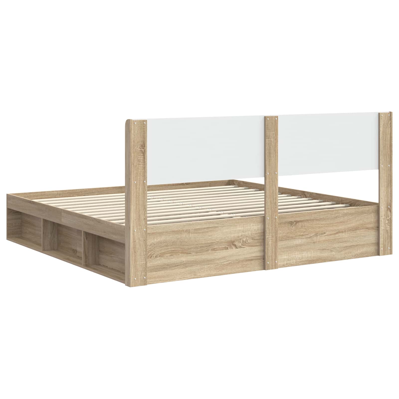Cadre de lit avec rangement et tête de lit 3 pcs - XIOS