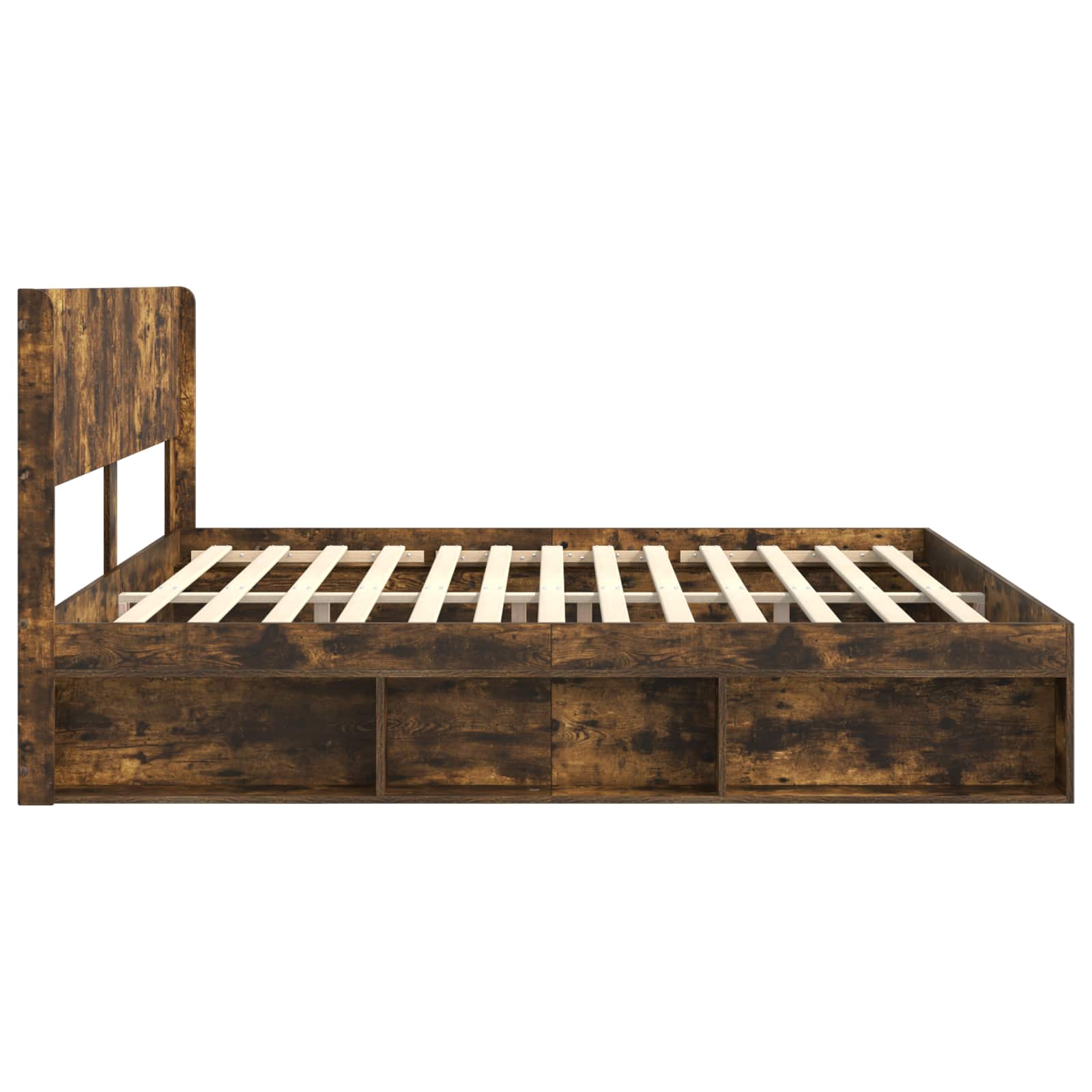 Cadre de lit avec rangement et tête de lit 3 pcs - XIOS