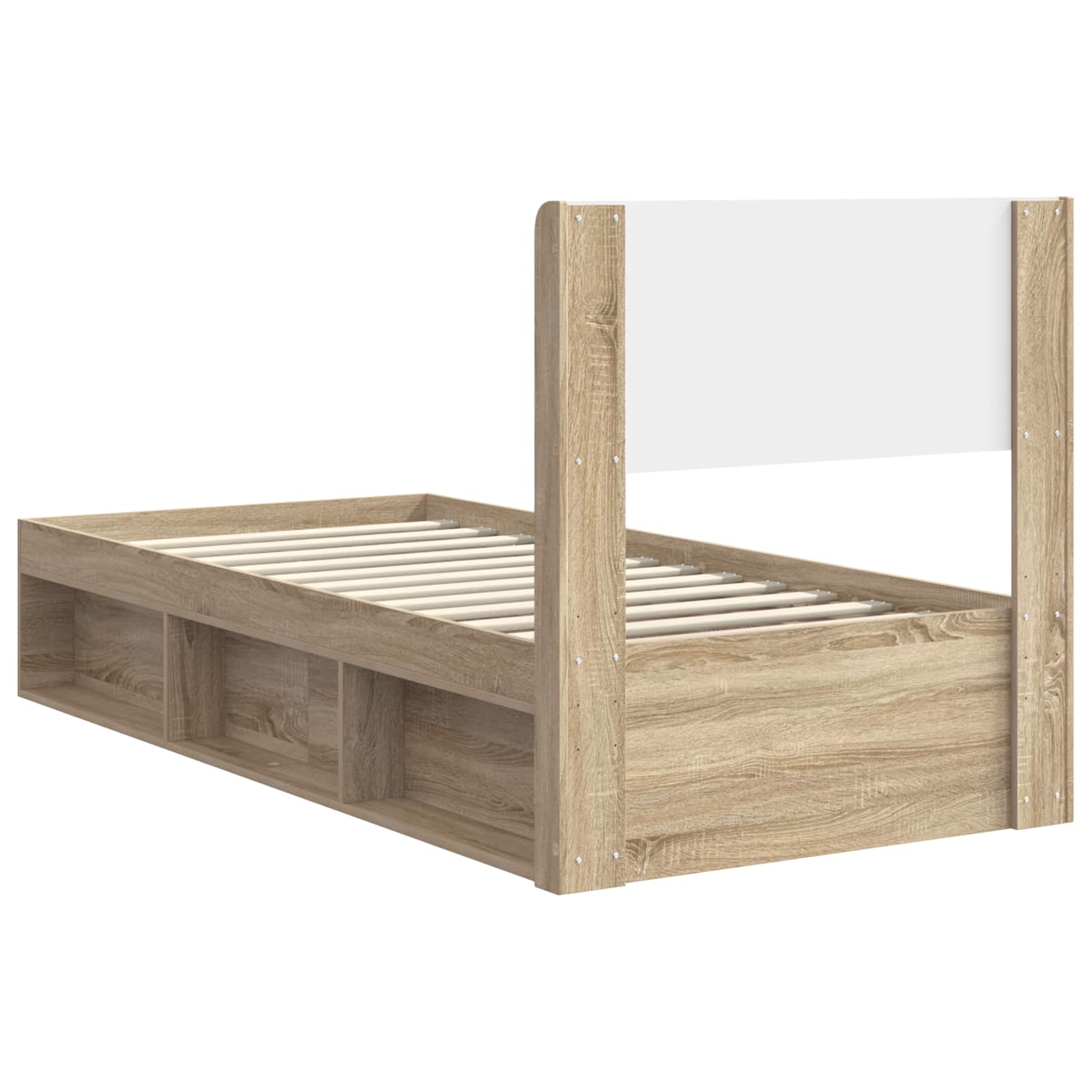 Cadre de lit avec rangement et tête de lit 3 pcs - XIOS