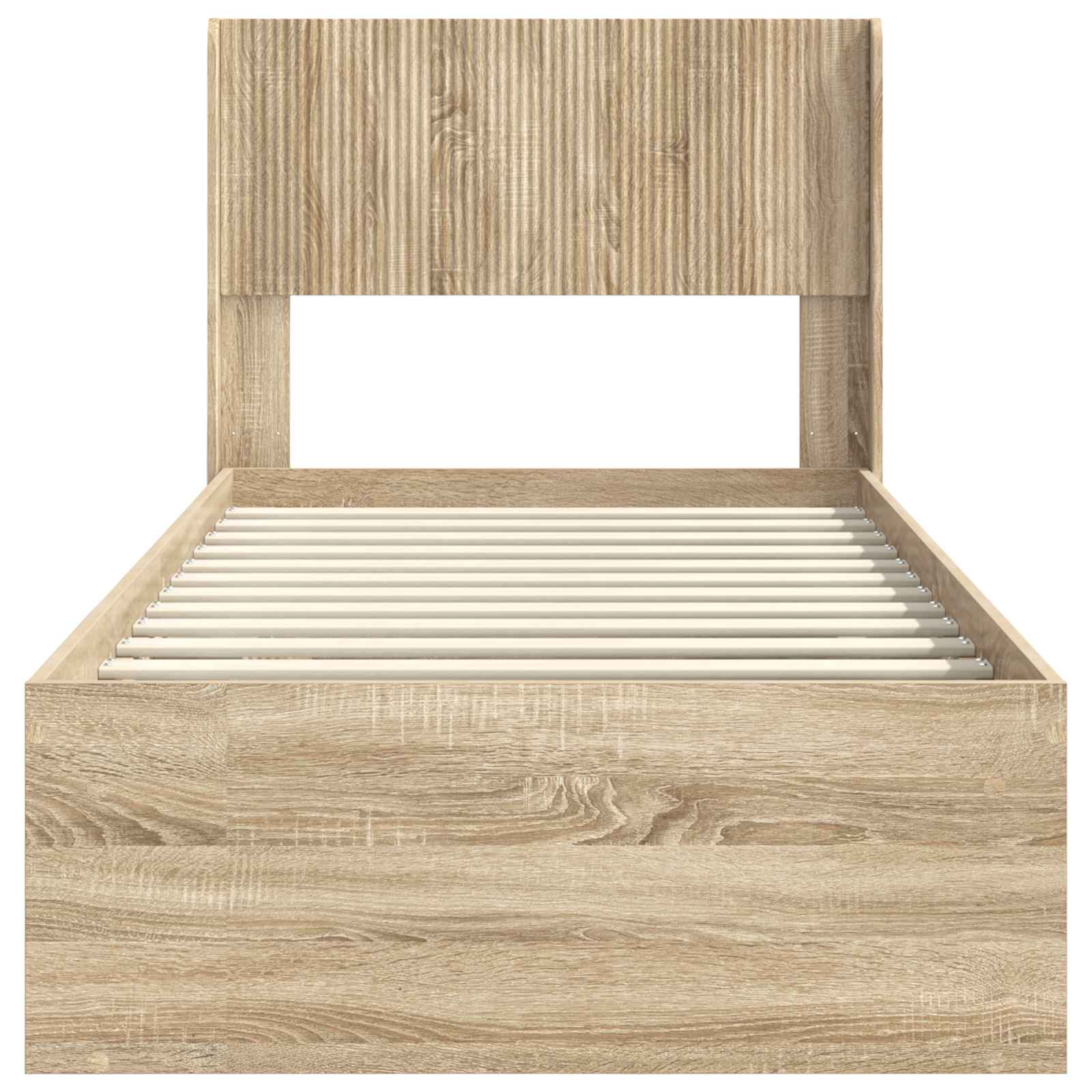 Cadre de lit avec rangement et tête de lit 3 pcs - XIOS