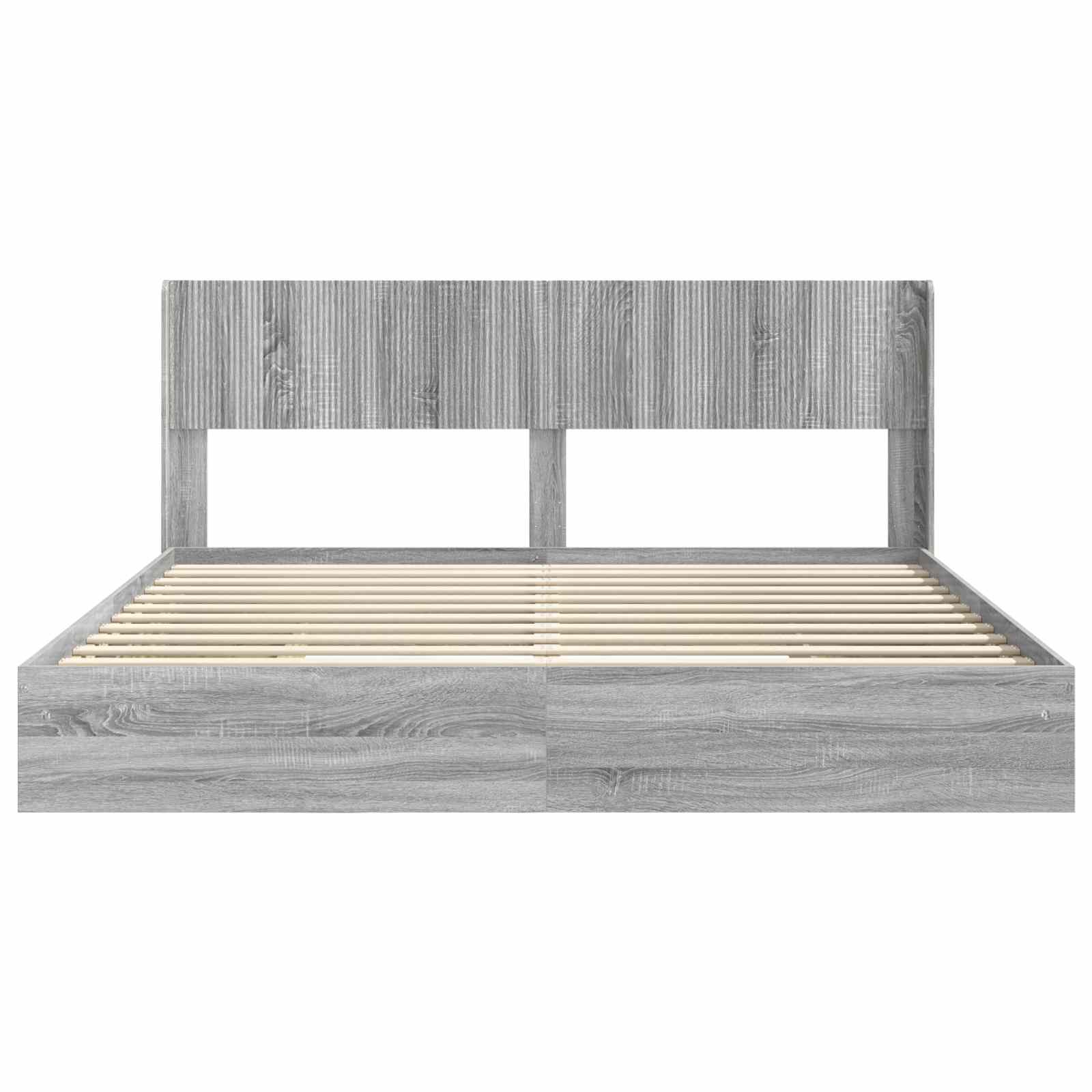 Cadre de lit avec rangement et tête de lit 3 pcs - XIOS