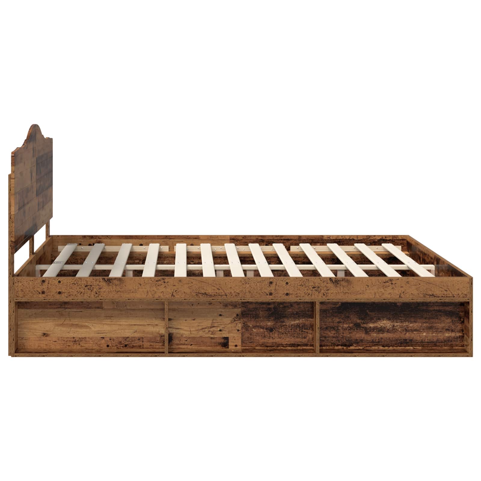 Cadre de lit Bois ancien 200 x 200 cm Pin massif - XIOS