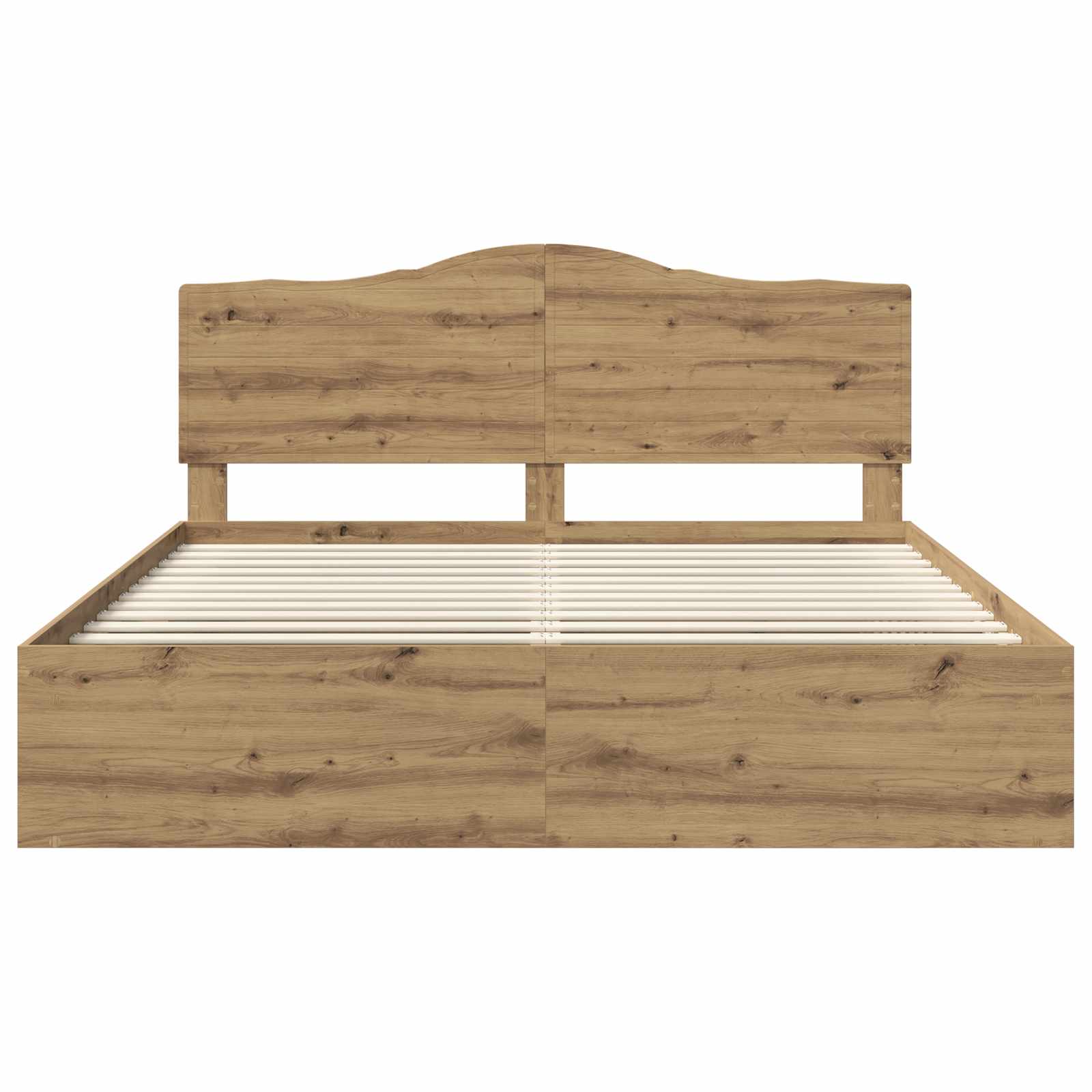 Cadre de lit Chêne artisan 180 x 200 cm Pin massif - XIOS