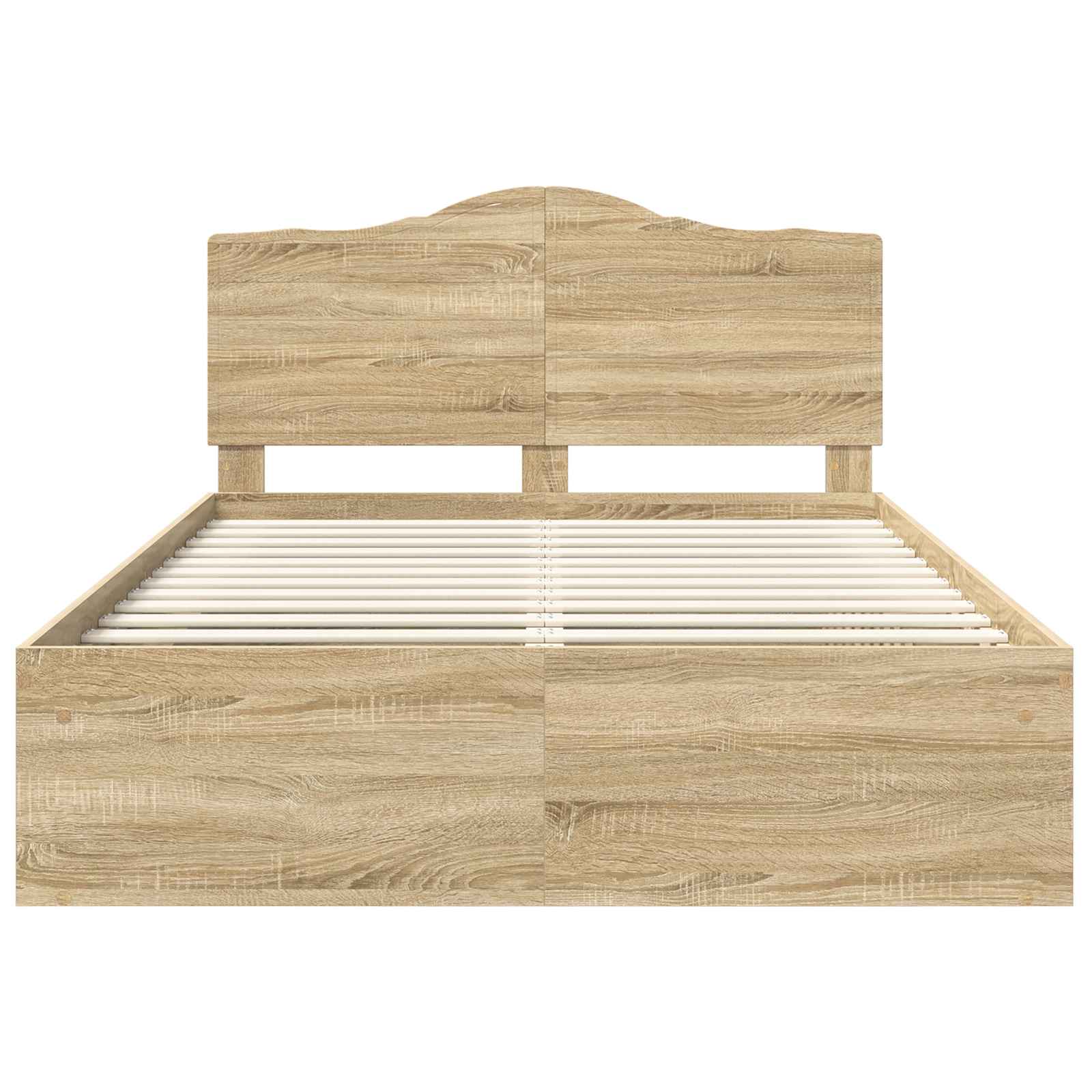 Cadre de lit avec tête de lit Sonoma 160 x 200 cm Pin massif - XIOS