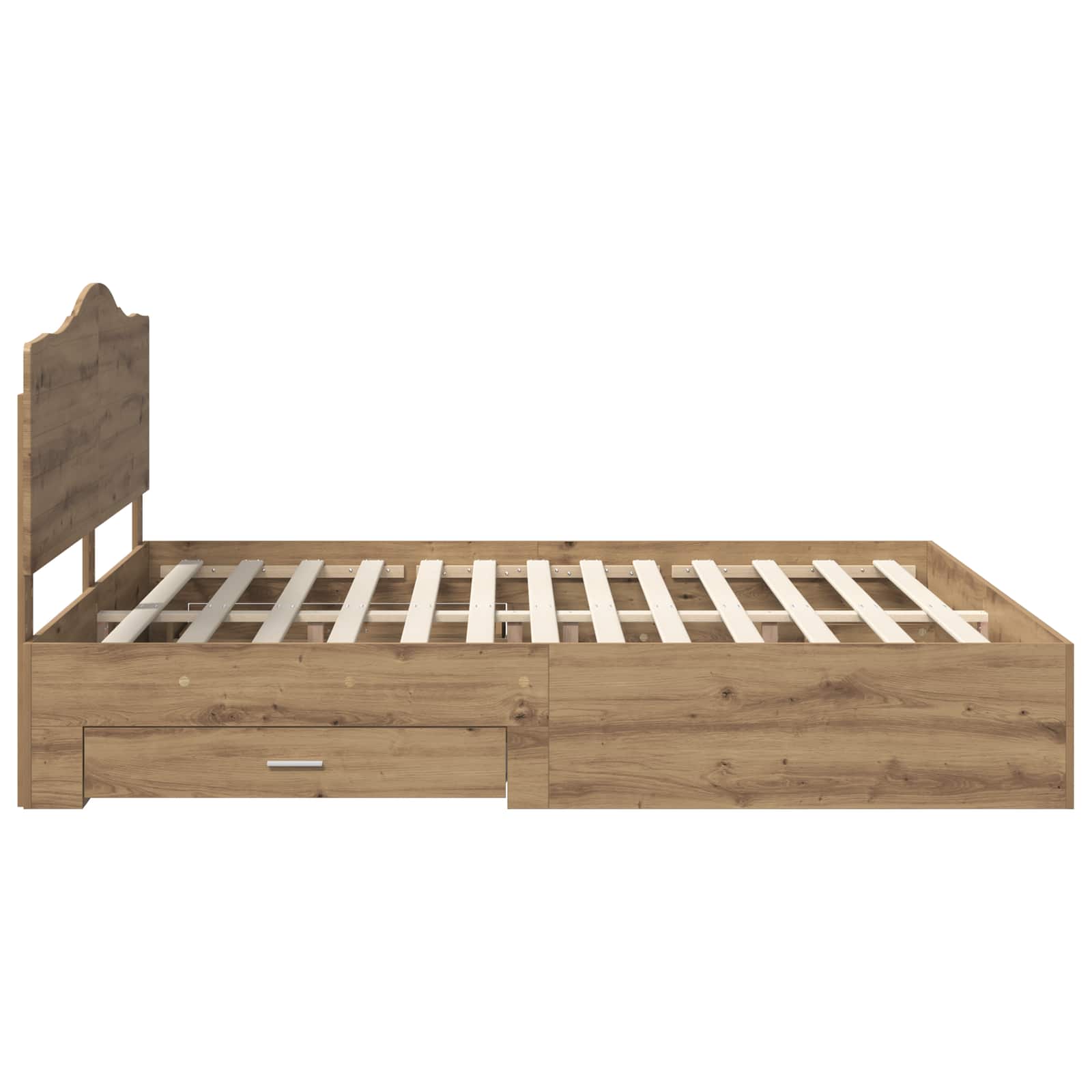 Cadre de lit Chêne artisanal 180 x 200 cm Bois d'ingénierie - XIOS