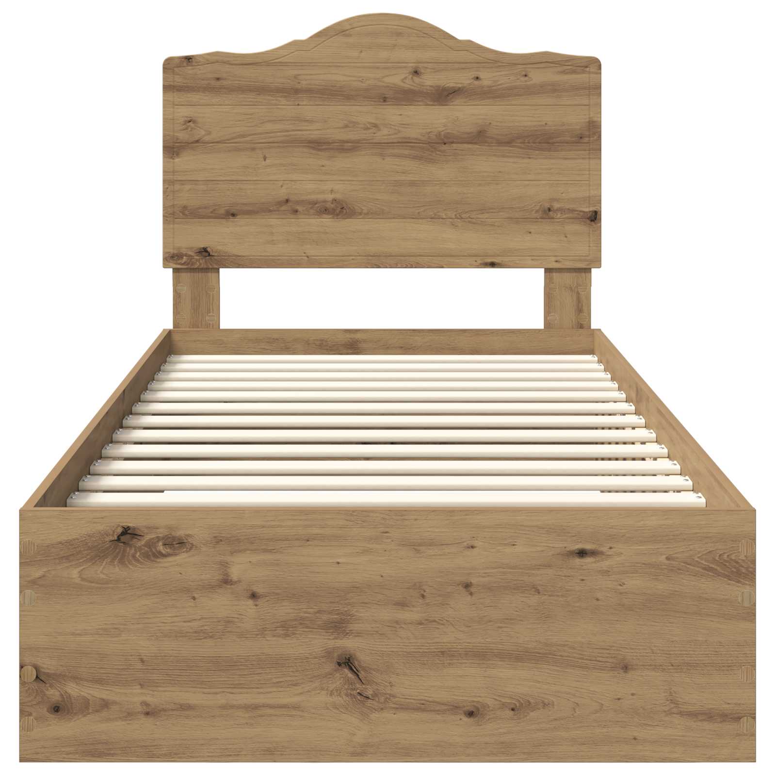 Cadre de lit Chêne artisanal 100 x 200 cm Bois d'ingénierie - XIOS