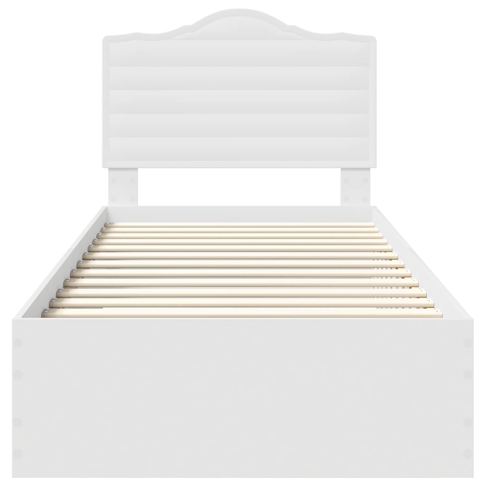 Cadre de lit avec tiroir Blanc 90 x 200 cm Bois d'ingénierie - XIOS