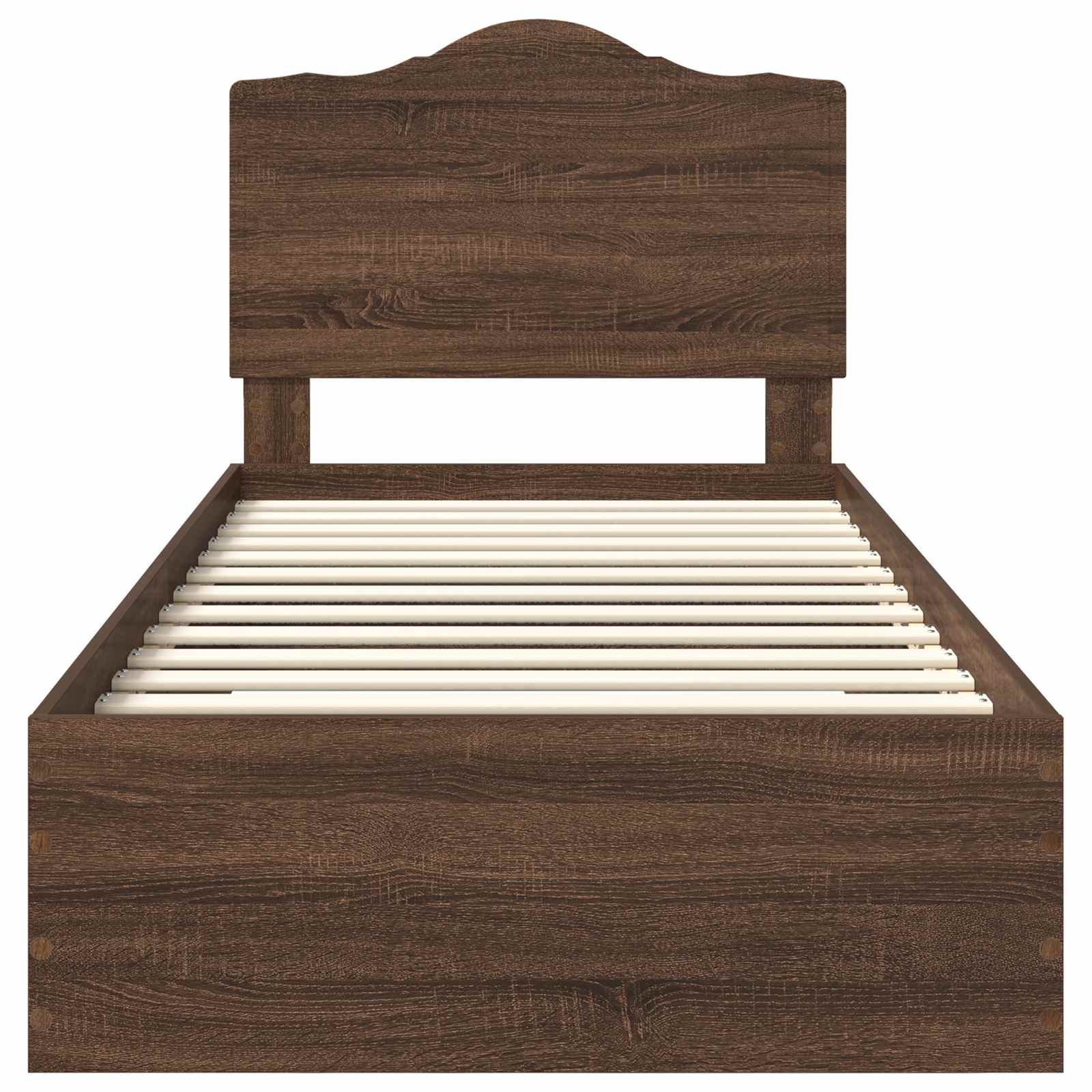 Cadre de lit Chêne brun 75 x 190 cm Bois d'ingénierie - XIOS