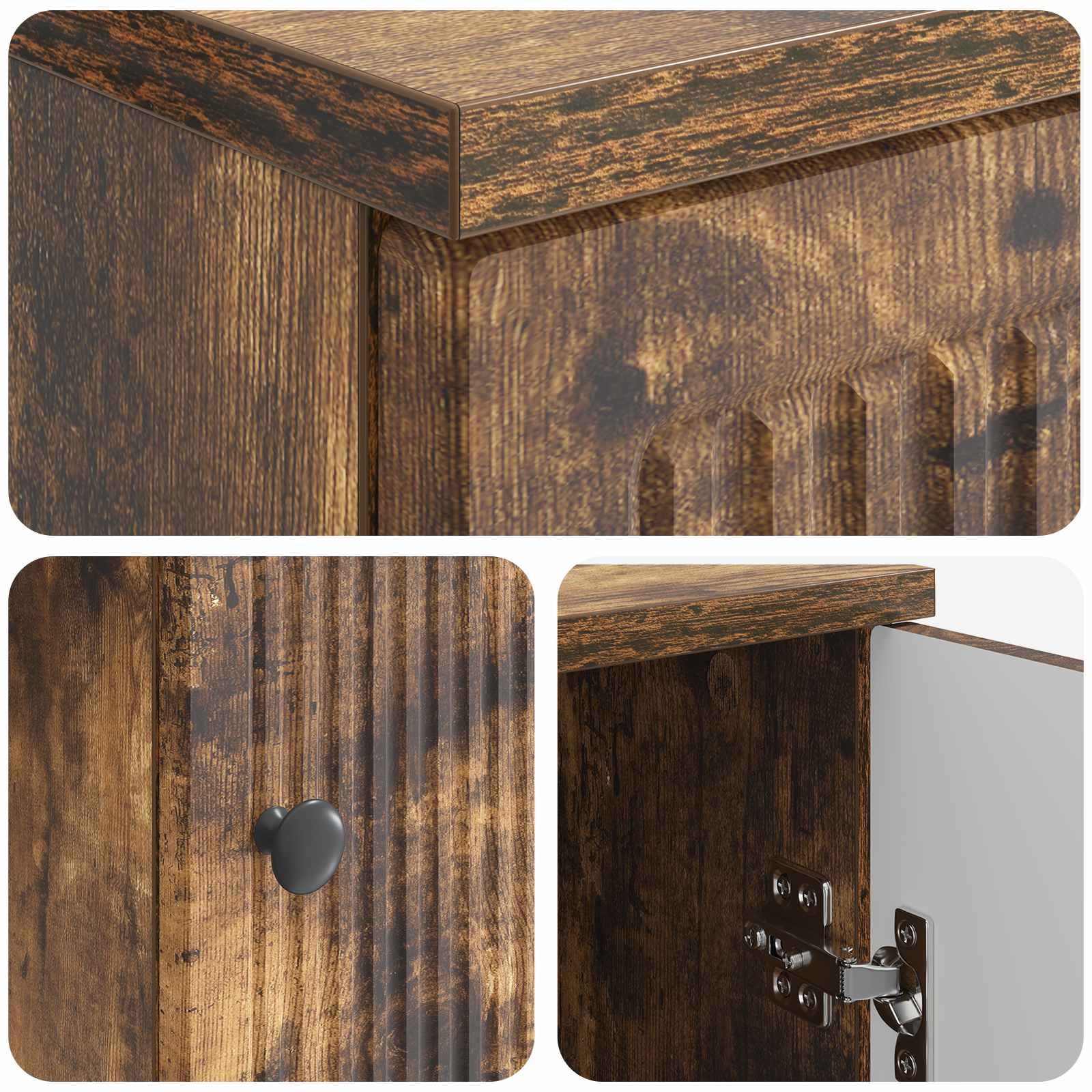 Bureau Chêne fumé Bois d'ingénierie 142,5 x 50 x 75 cm - XIOS