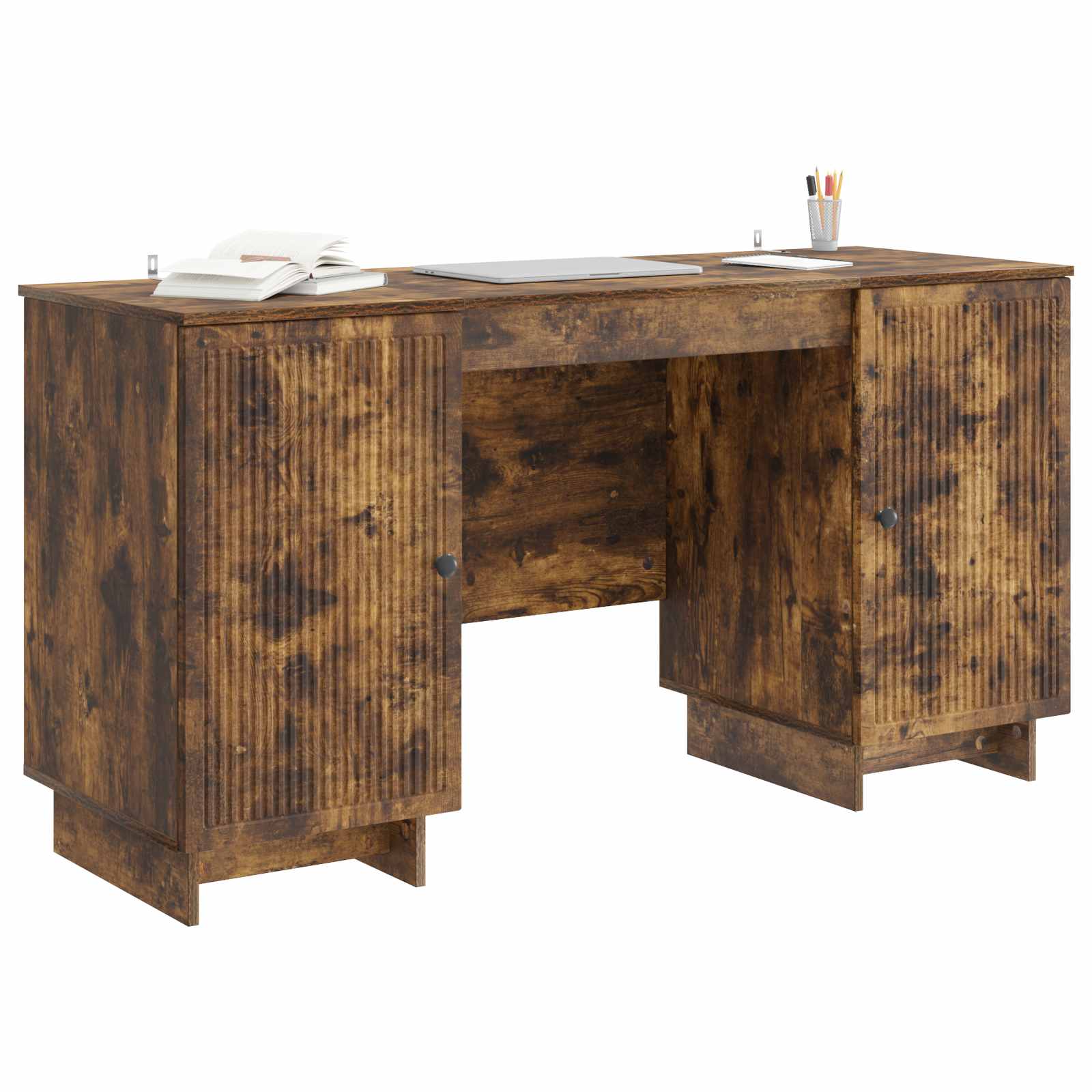Bureau Chêne fumé Bois d'ingénierie 142,5 x 50 x 75 cm - XIOS