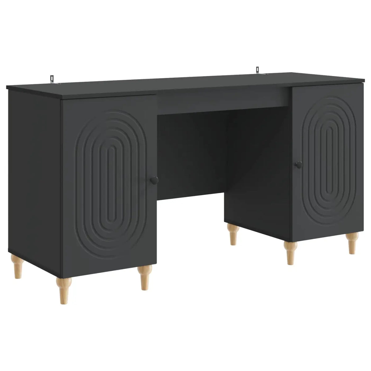 Bureau Noir 142,5 x 50 x 75 cm Bois d’ingénierie - XIOS