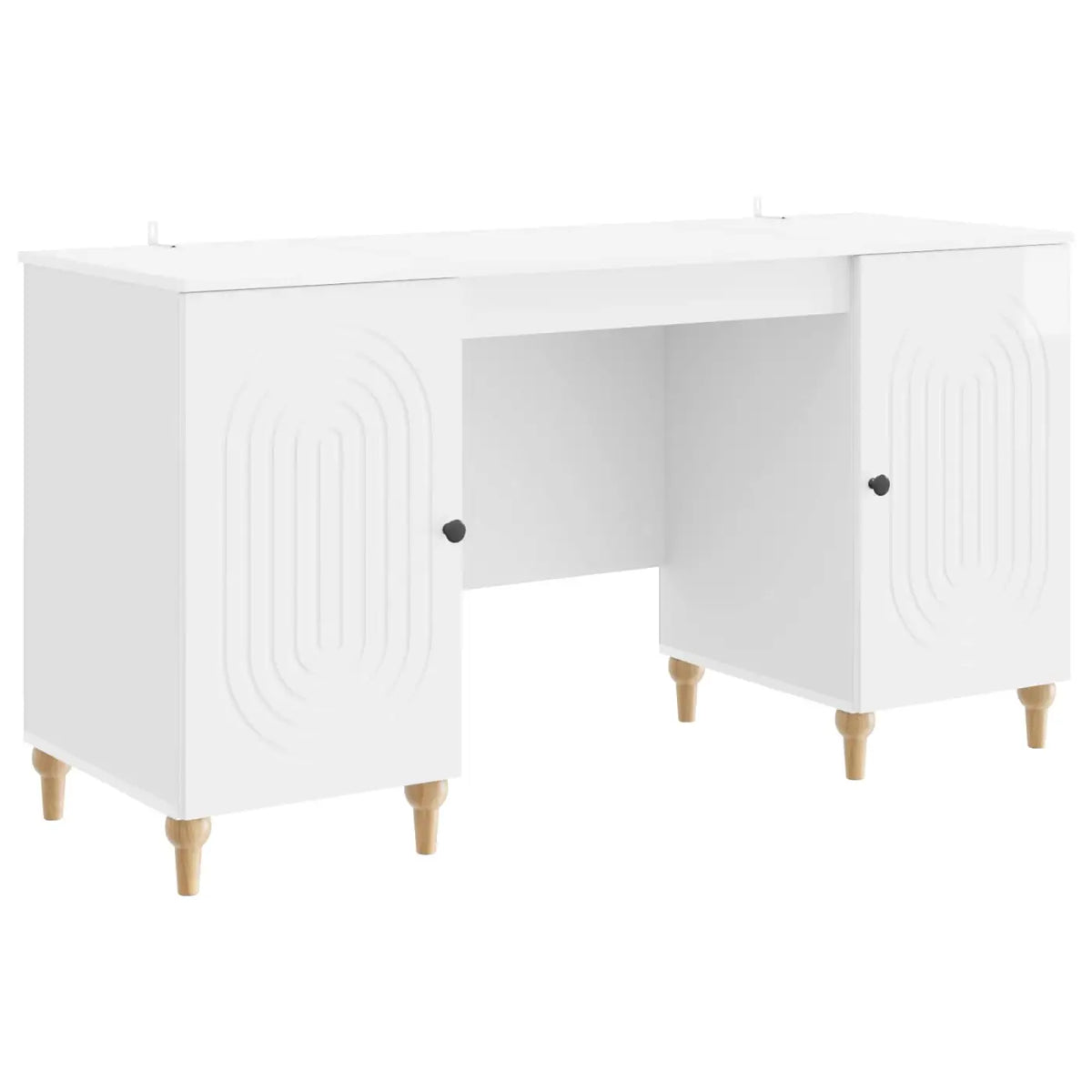 Bureau Blanc brillant 142,5 x 50 x 75 cm Bois d’ingénierie - XIOS