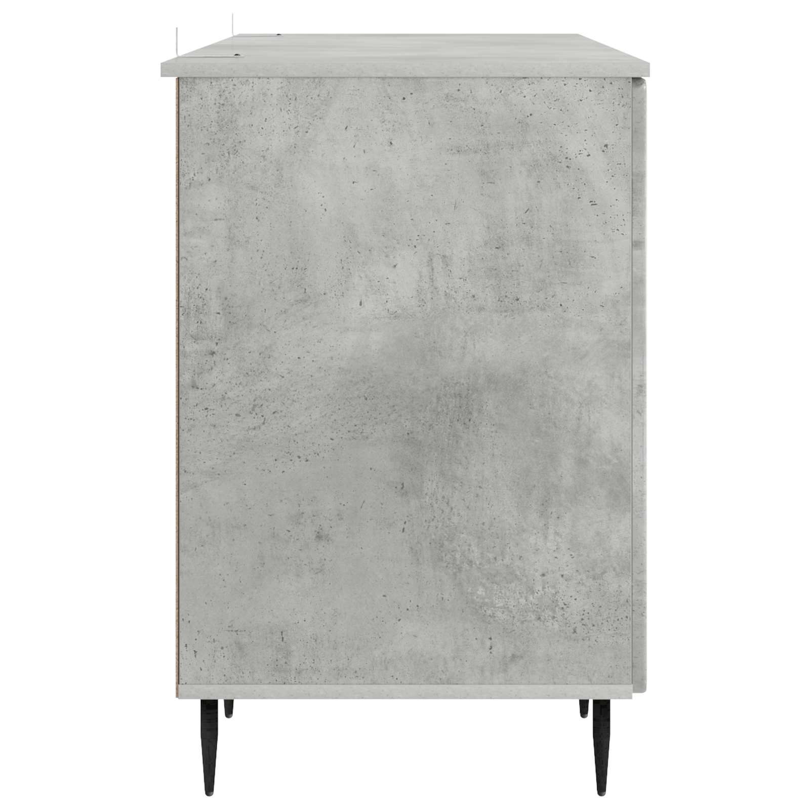 Bureau Gris béton 142,5 x 50 x 75 cm Bois d'ingénierie - XIOS