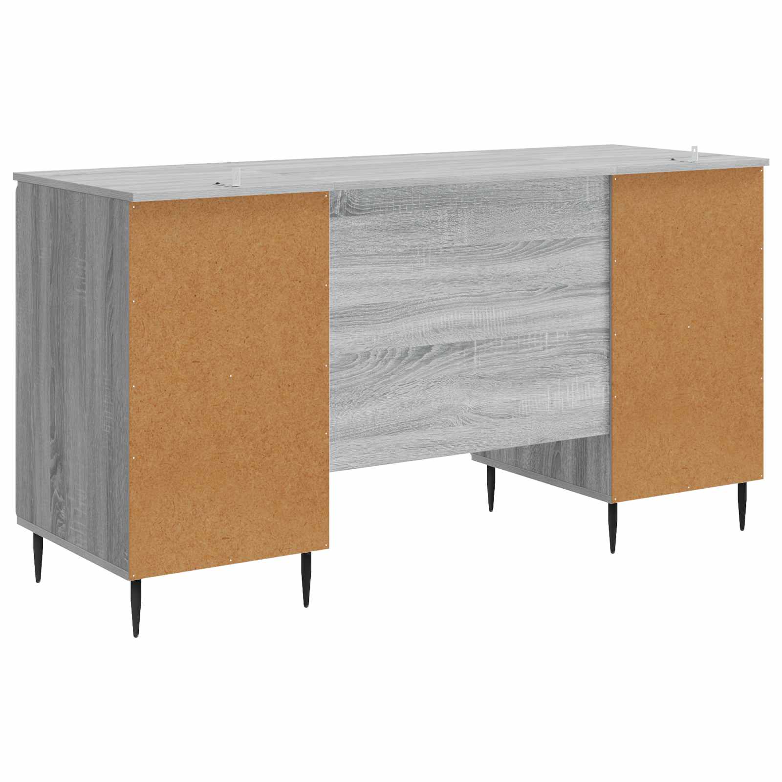Bureau Sonoma gris 142,5 x 50 x 75 cm Bois d'ingénierie - XIOS