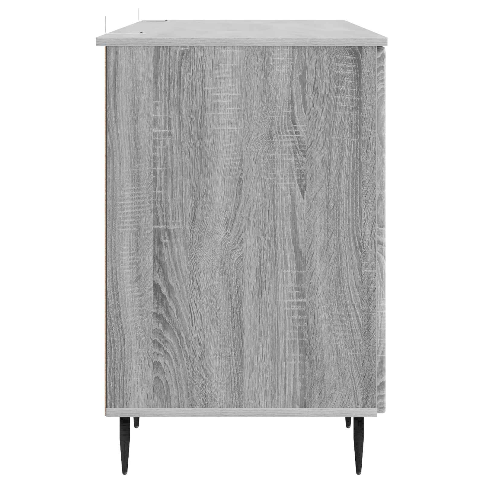 Bureau Sonoma gris 142,5 x 50 x 75 cm Bois d'ingénierie - XIOS