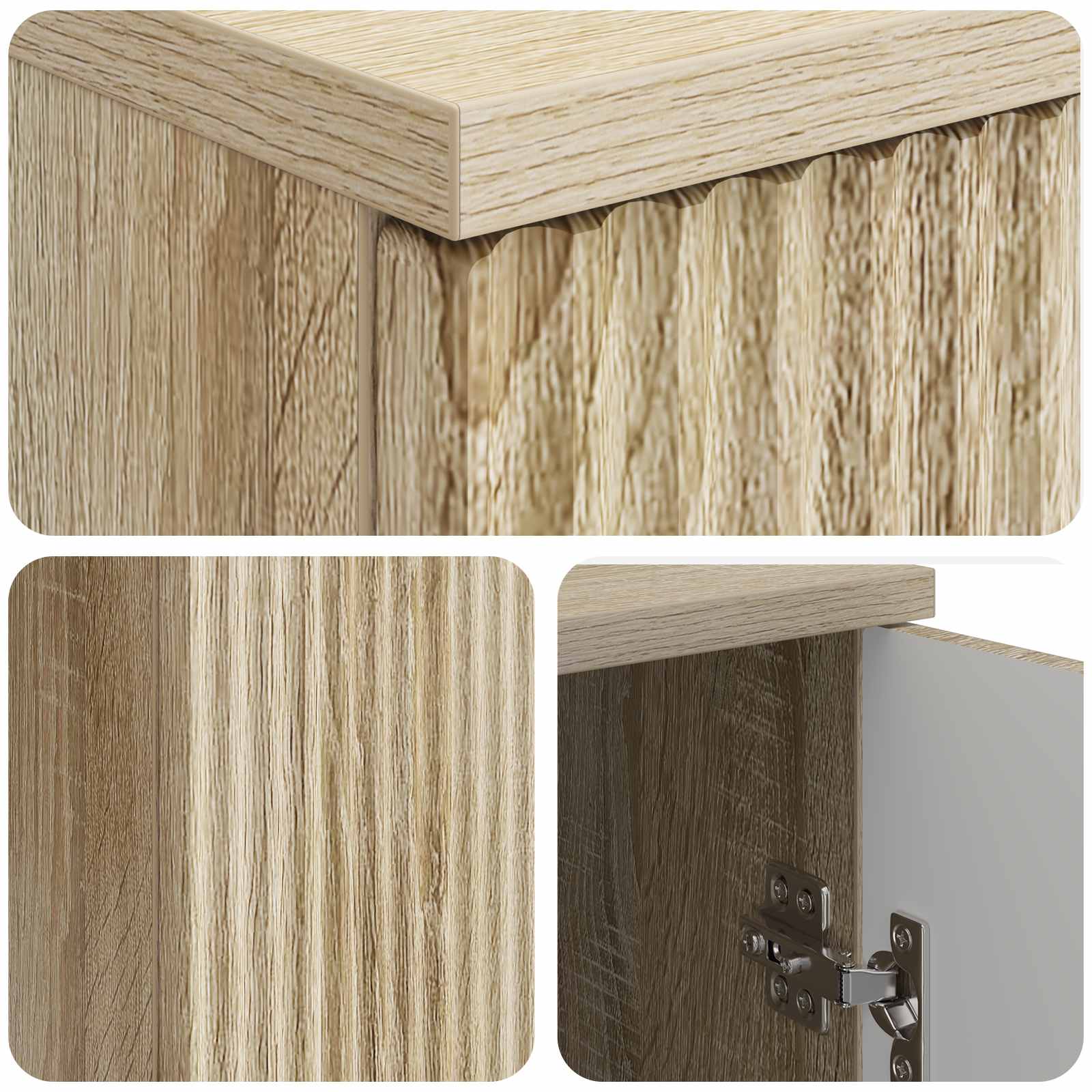 Bureau Chêne Sonoma 142,5 x 50 x 75 cm Bois d'ingénierie - XIOS