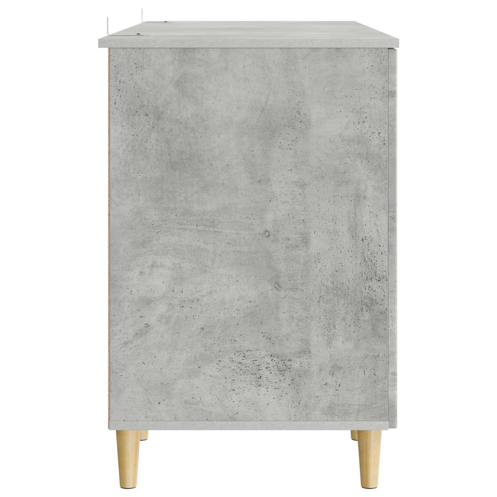 Bureau Gris béton 142,5 x 50 x 75 cm Bois d'ingénierie - XIOS