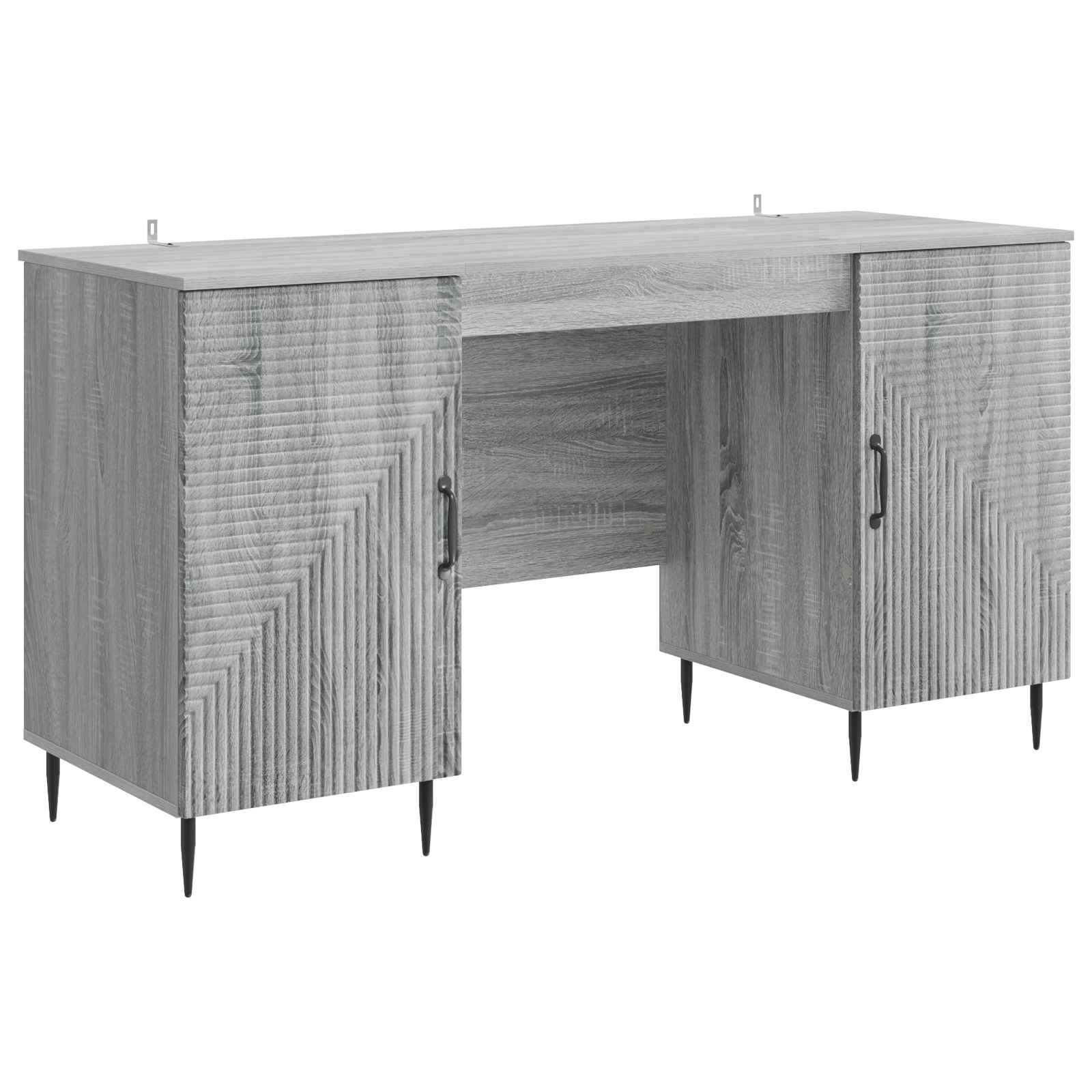 Bureau Sonoma gris 142,5 x 50 x 75 cm Bois d'ingénierie - XIOS