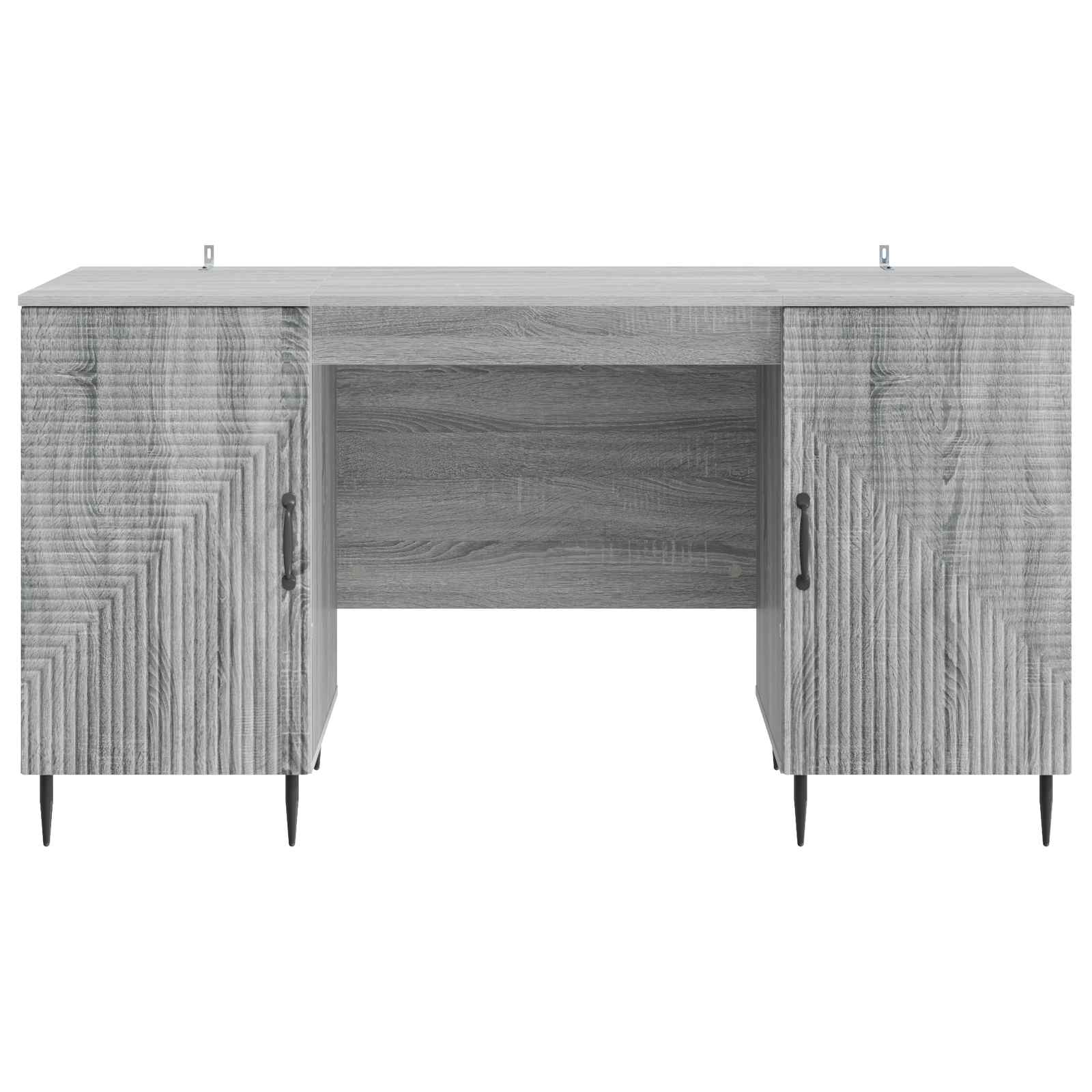 Bureau Sonoma gris 142,5 x 50 x 75 cm Bois d'ingénierie - XIOS