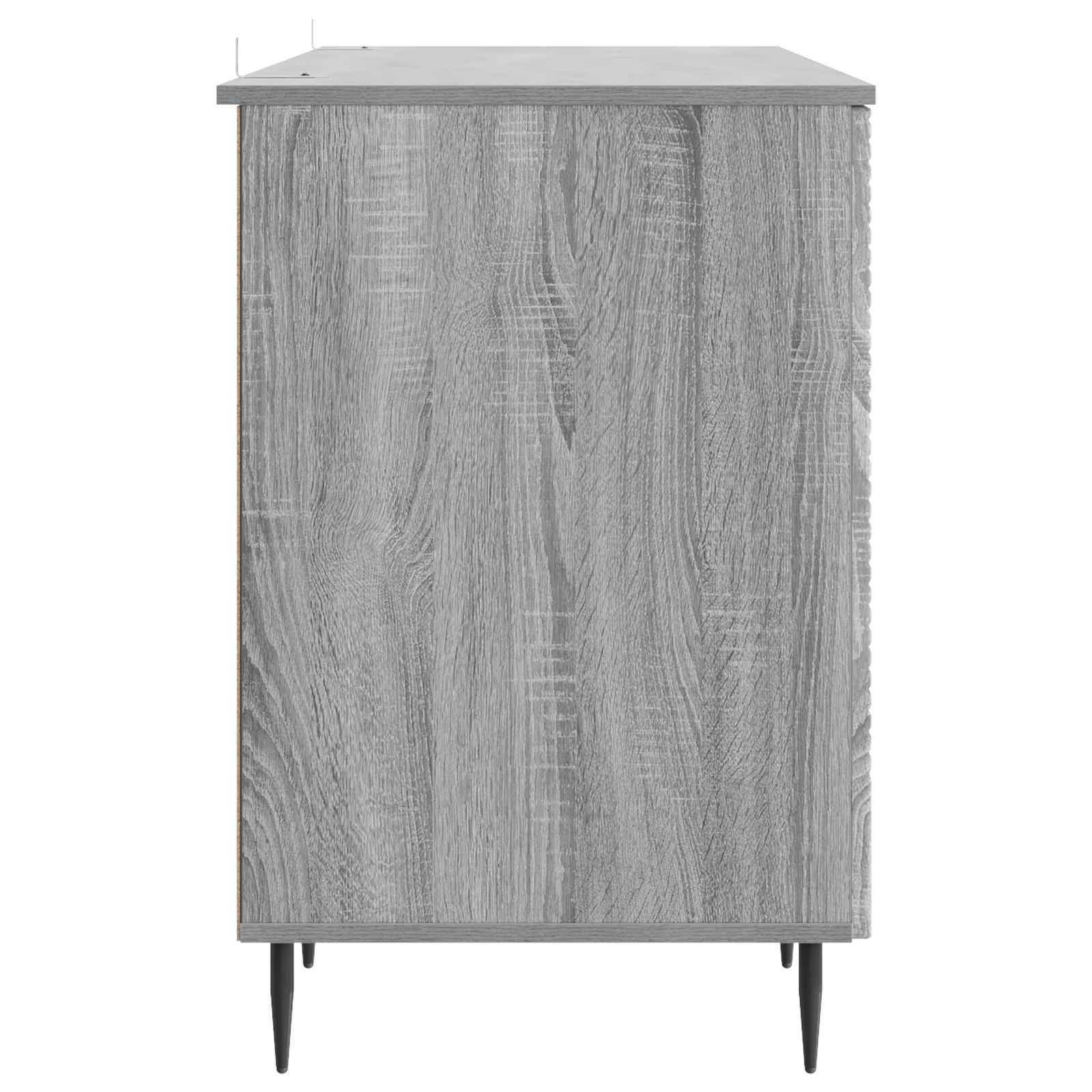 Bureau Sonoma gris 142,5 x 50 x 75 cm Bois d'ingénierie - XIOS