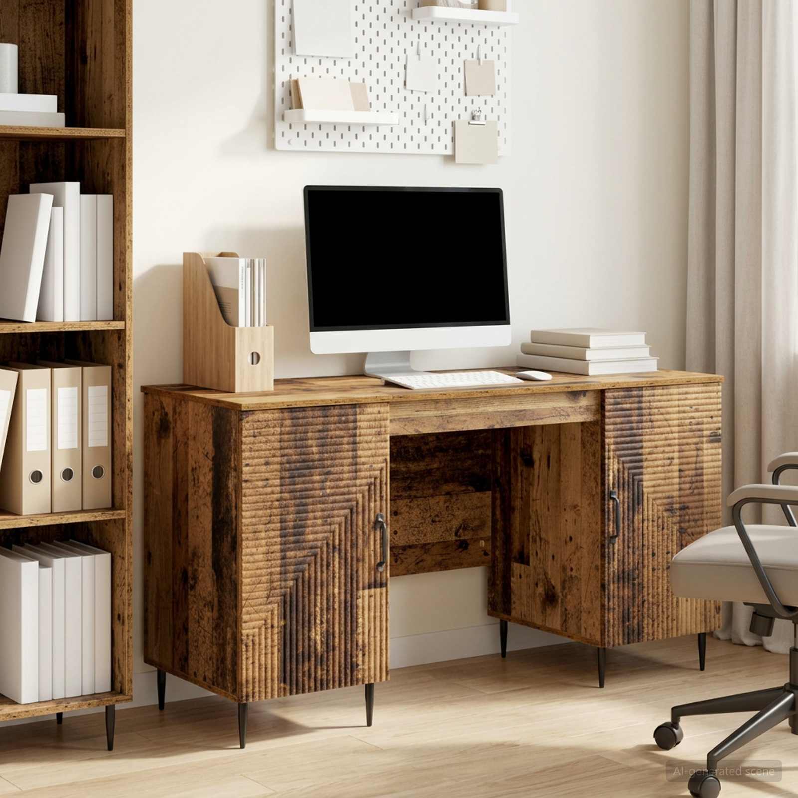 Bureau Bois ancien 142,5 x 50 x 75 cm Bois d'ingénierie