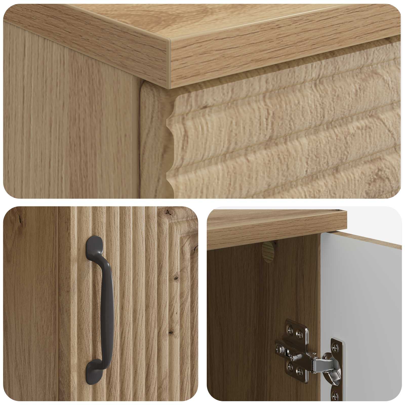 Bureau Chêne artisanal 142,5 x 50 x 75 cm Bois d'ingénierie - XIOS