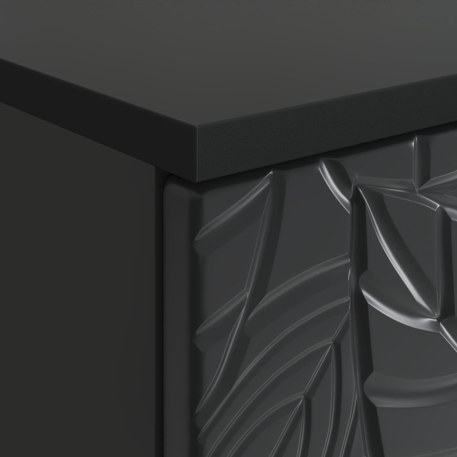 Bureau Noir Bois d'ingénierie 142,5 x 50 x 75 cm - XIOS