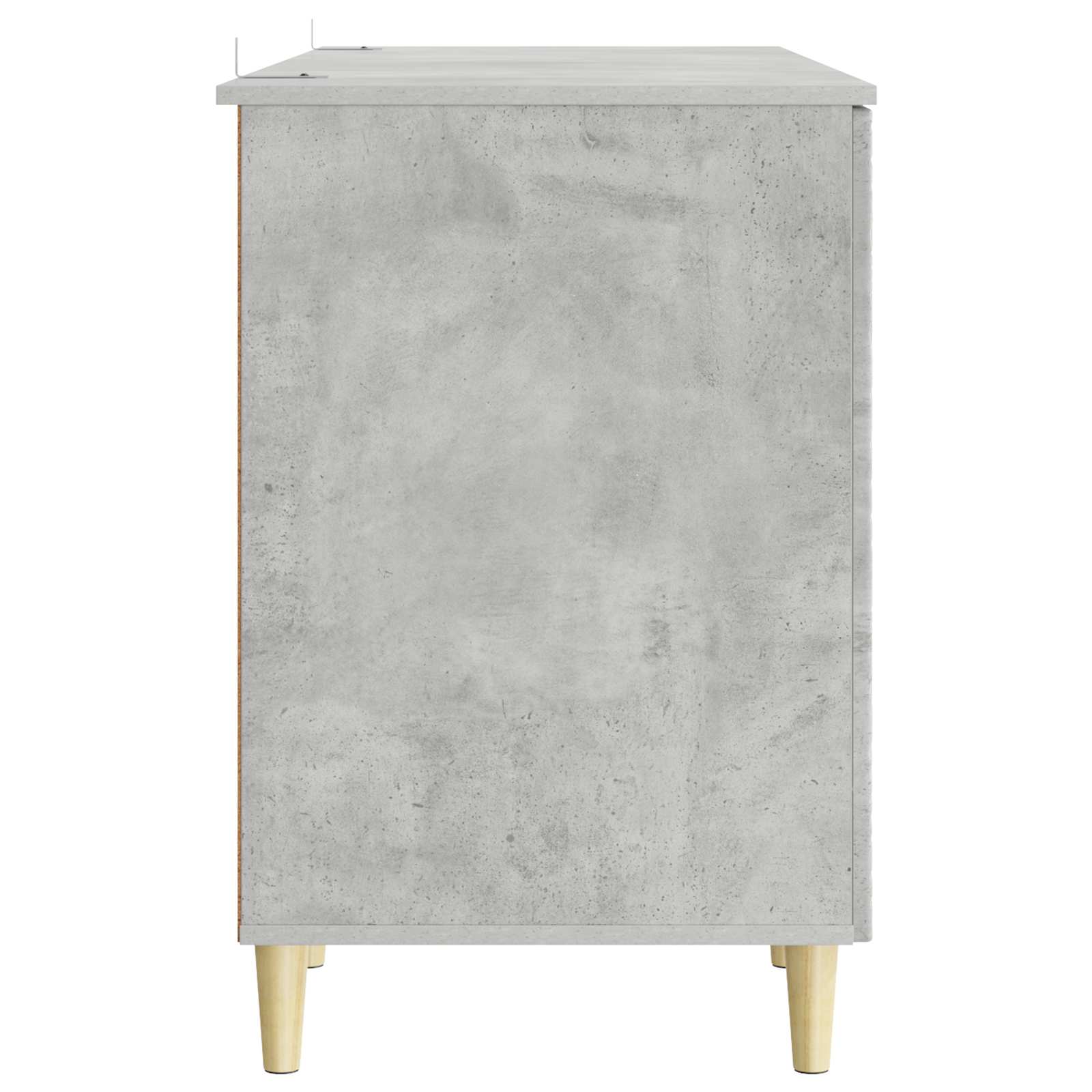 Bureau Gris béton Bois d'ingénierie 142,5 x 50 x 75 cm - XIOS