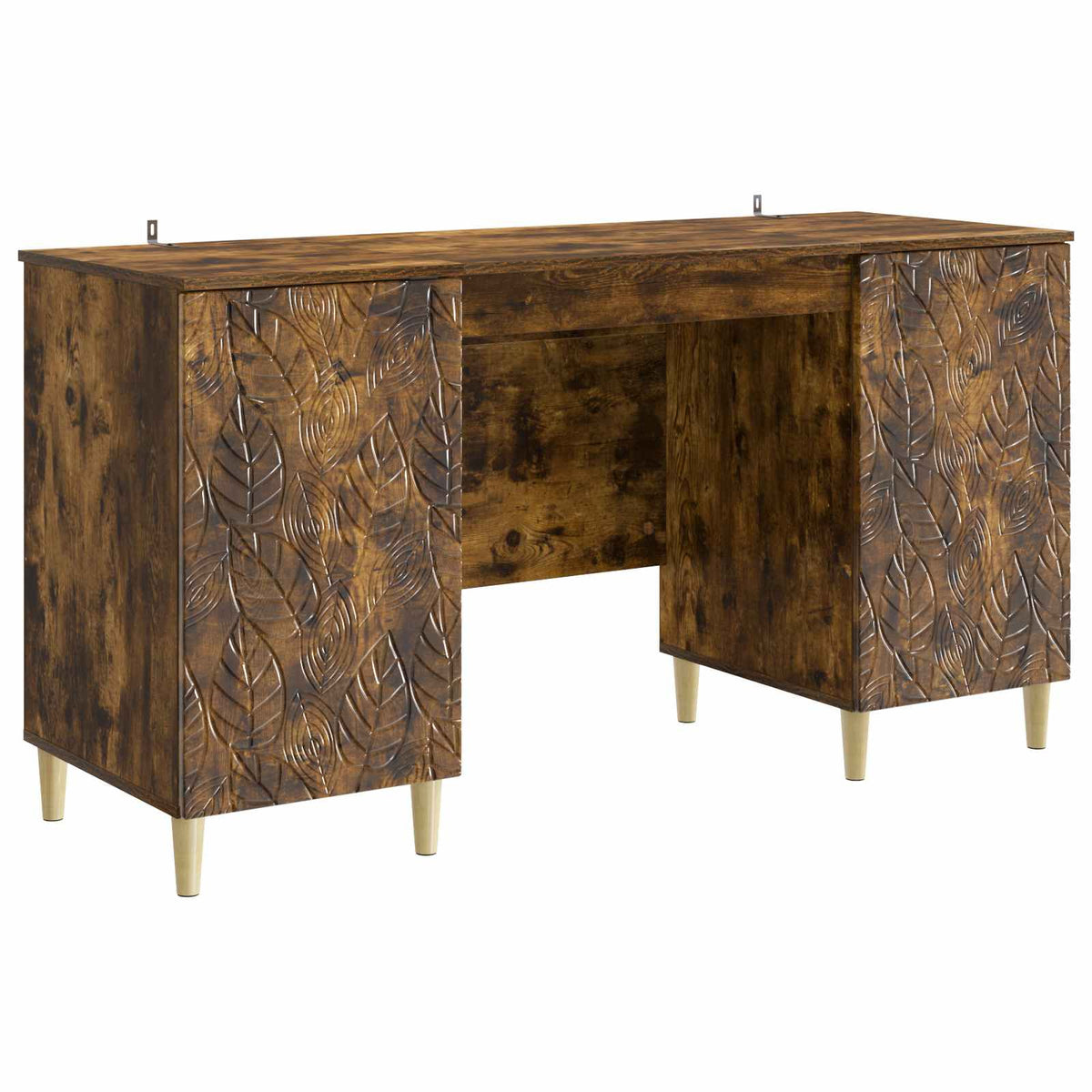 Bureau Chêne fumé 142,5 x 50 x 75 cm Bois d’ingénierie - XIOS