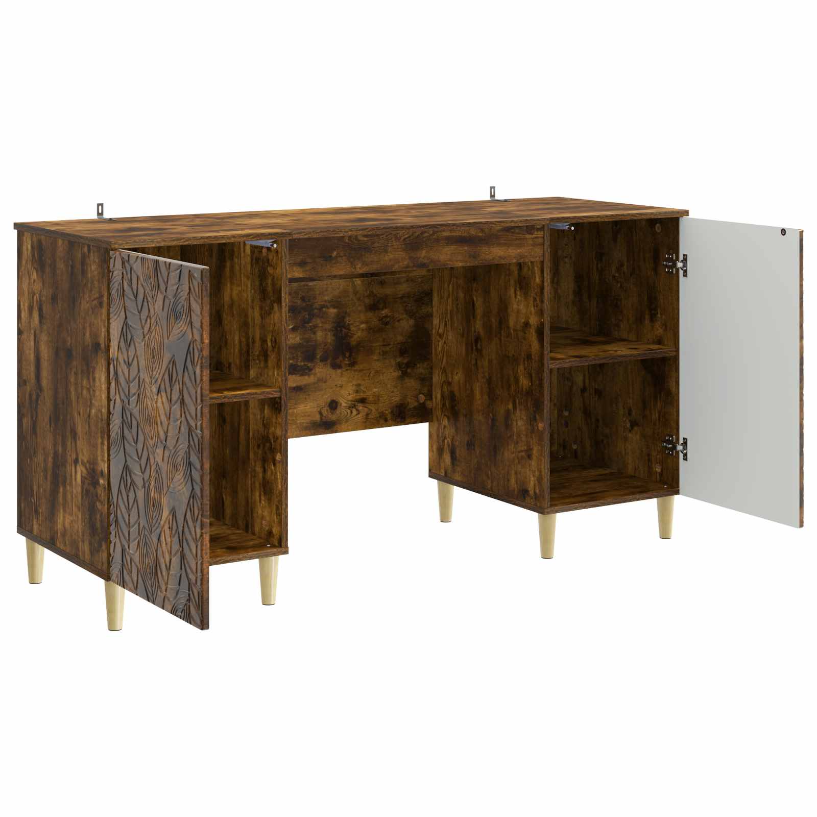 Bureau Chêne fumé Bois d'ingénierie 142,5 x 50 x 75 cm - XIOS