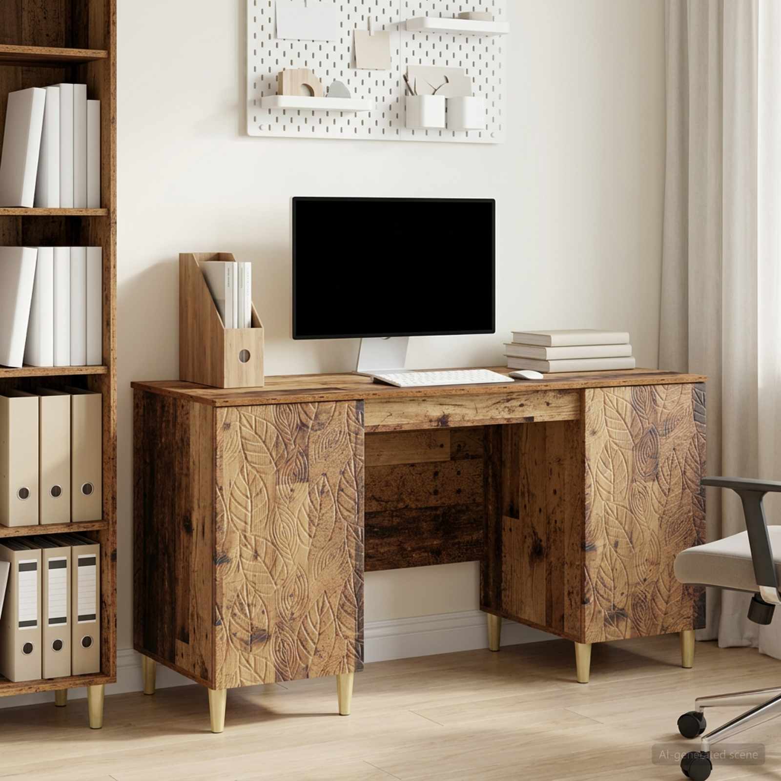 Bureau Bois ancien 142,5 x 50 x 75 cm Bois d'ingénierie