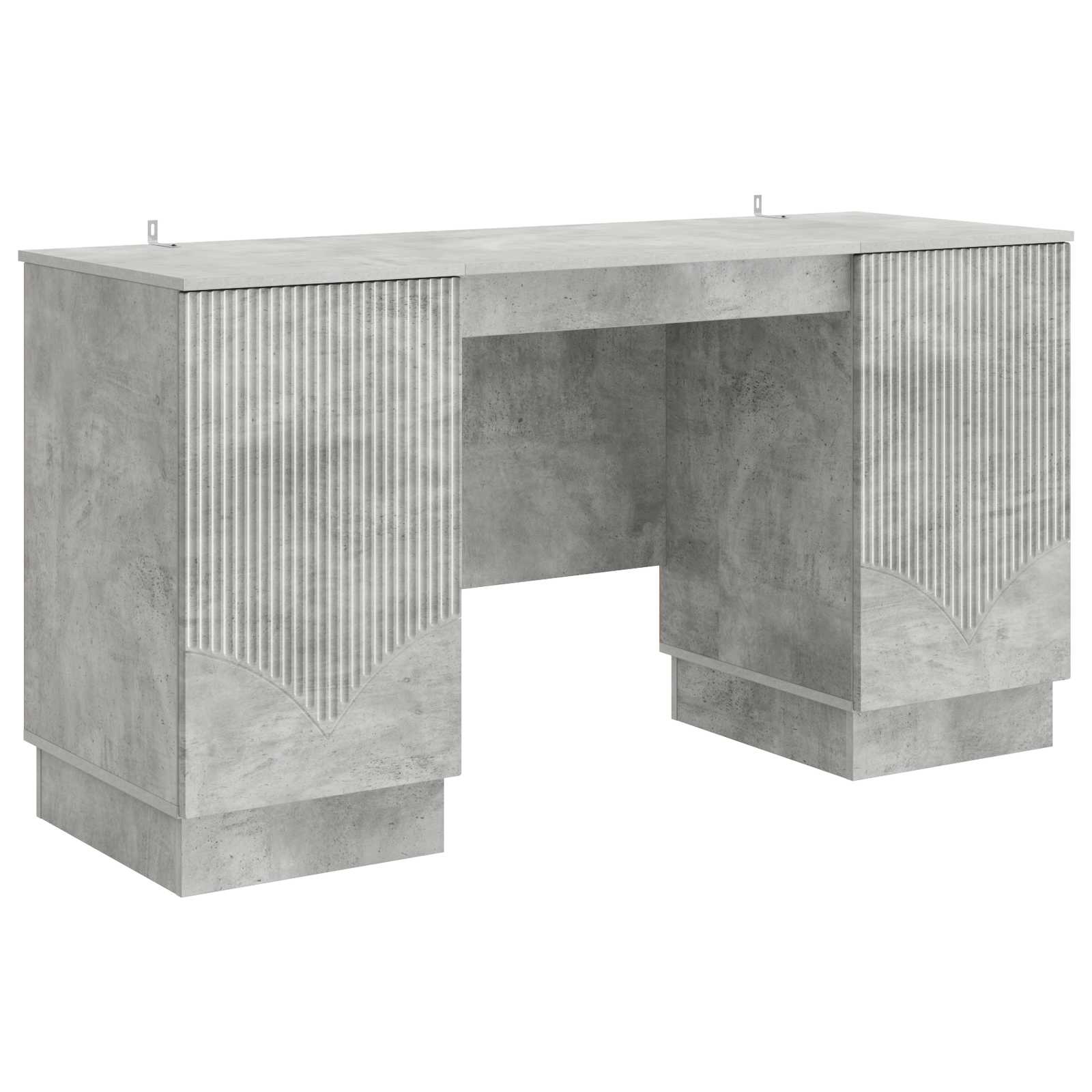 Bureau Gris béton 142,5 x 50 x 75 cm Bois d'ingénierie - XIOS