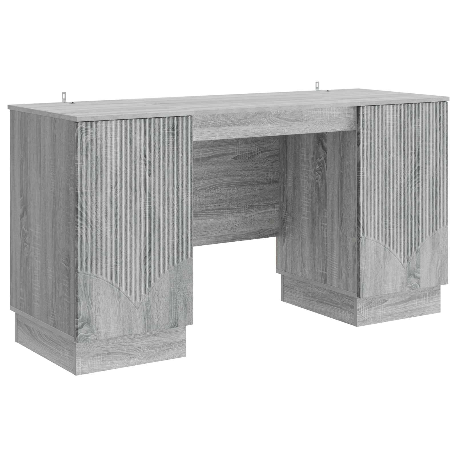 Bureau Sonoma gris 142,5 x 50 x 75 cm Bois d'ingénierie - XIOS