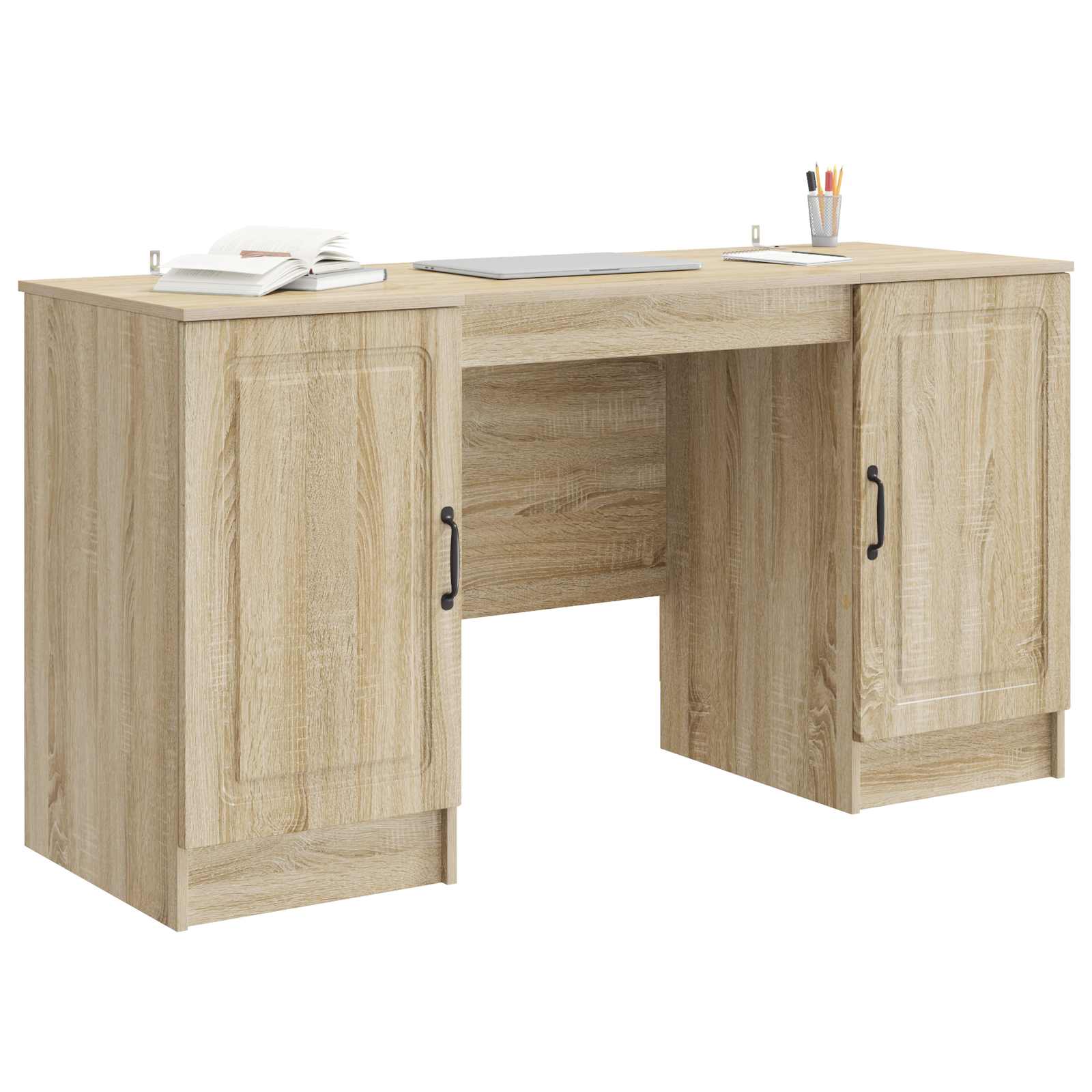 Bureau Chêne Sonoma 142,5 x 50 x 75 cm Bois d'ingénierie - XIOS