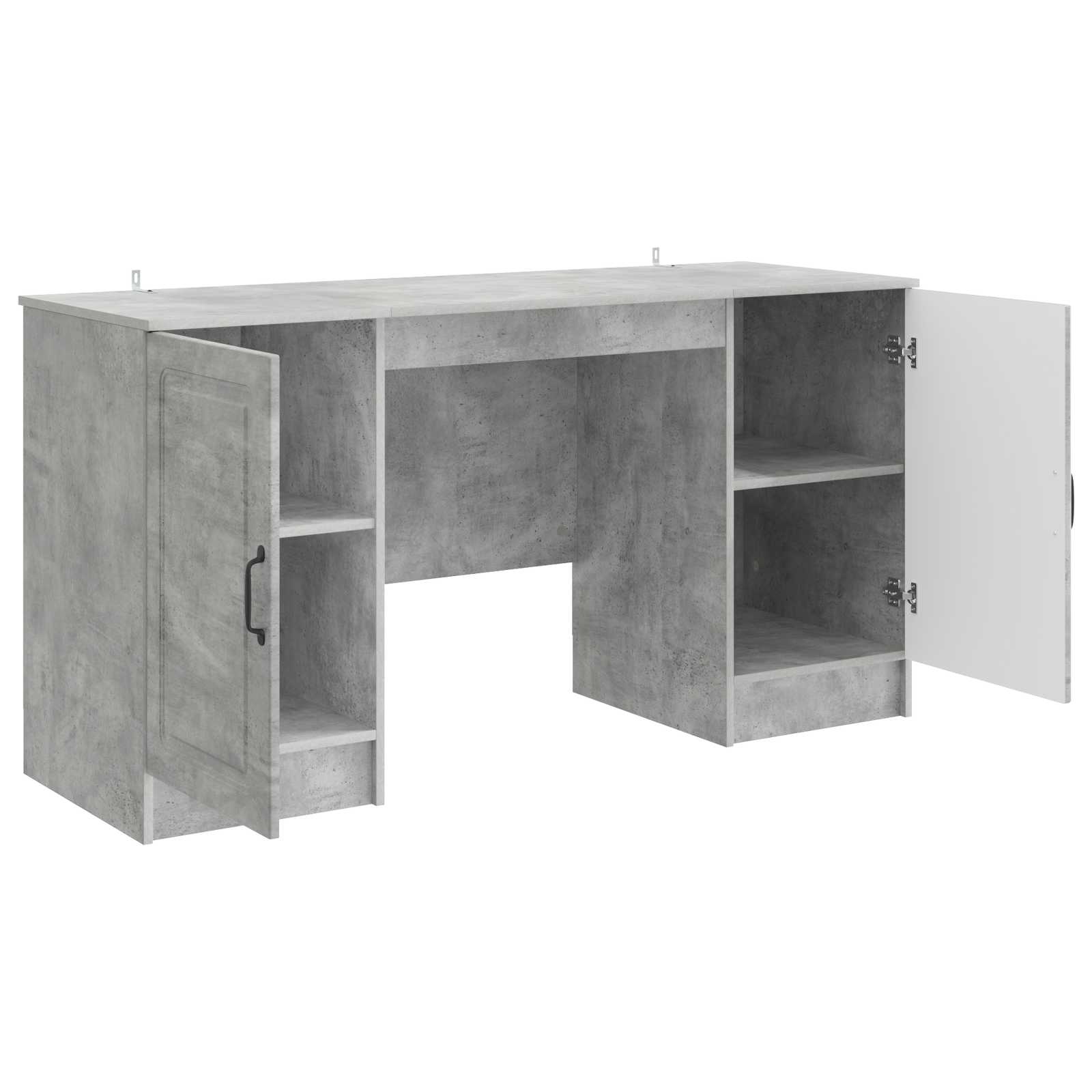 Bureau Gris béton 142,5 x 50 x 75 cm Bois d'ingénierie - XIOS