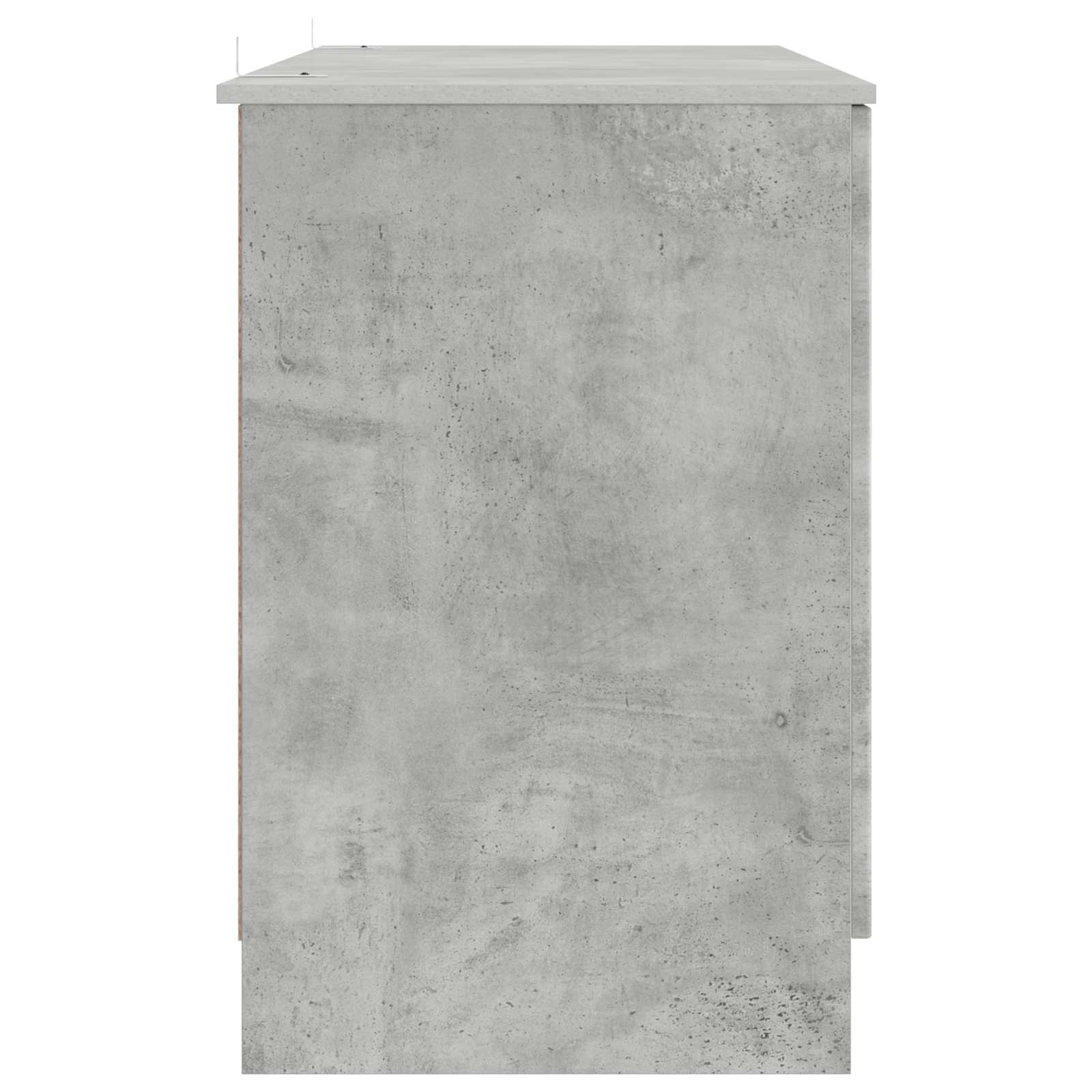 Bureau Gris béton 142,5 x 50 x 75 cm Bois d'ingénierie - XIOS