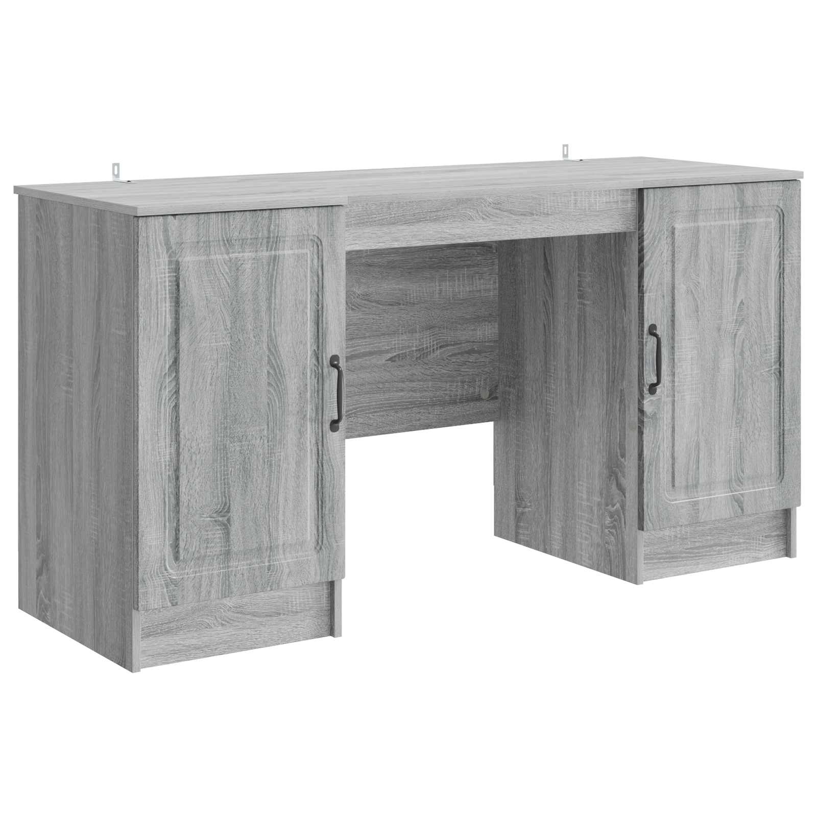 Bureau Sonoma gris 142,5 x 50 x 75 cm Bois d'ingénierie - XIOS