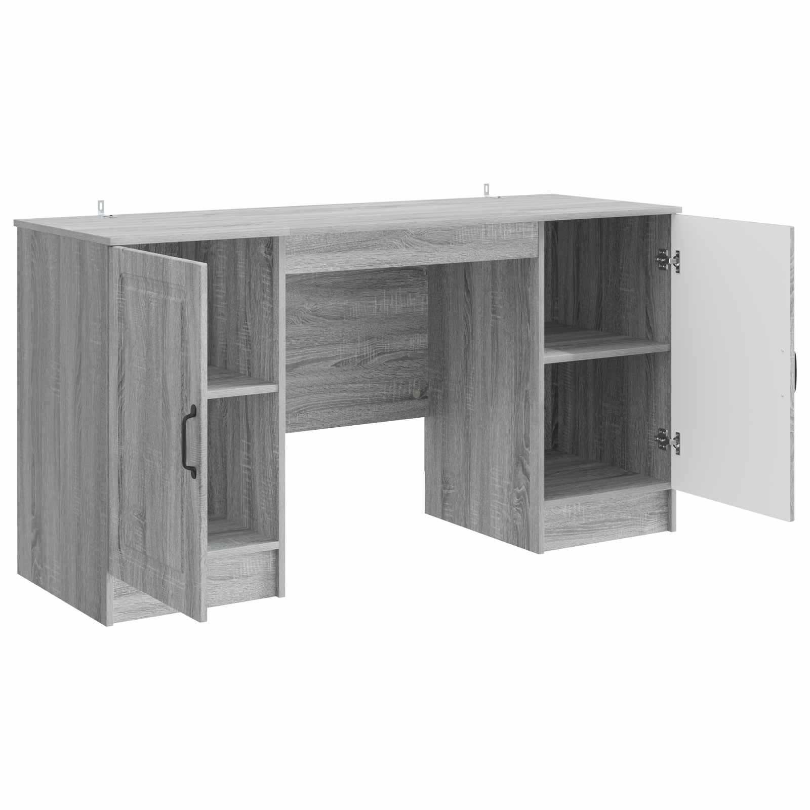 Bureau Sonoma gris 142,5 x 50 x 75 cm Bois d'ingénierie - XIOS