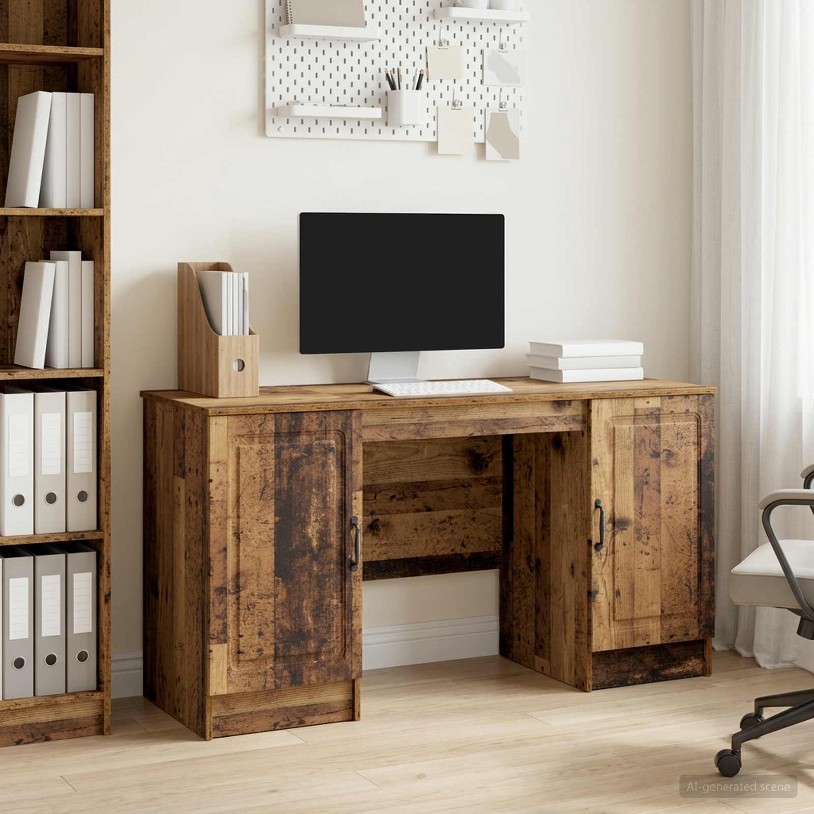 Bureau Bois ancien 142,5 x 50 x 75 cm Bois d'ingénierie