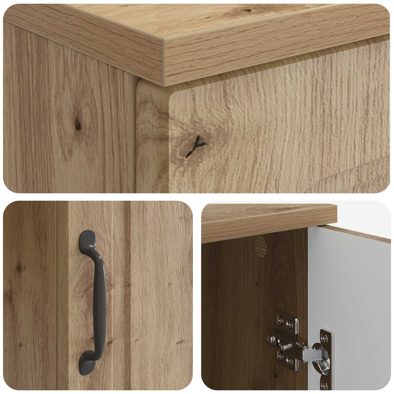 Bureau Chêne artisanal 142,5 x 50 x 75 cm Bois d'ingénierie - XIOS