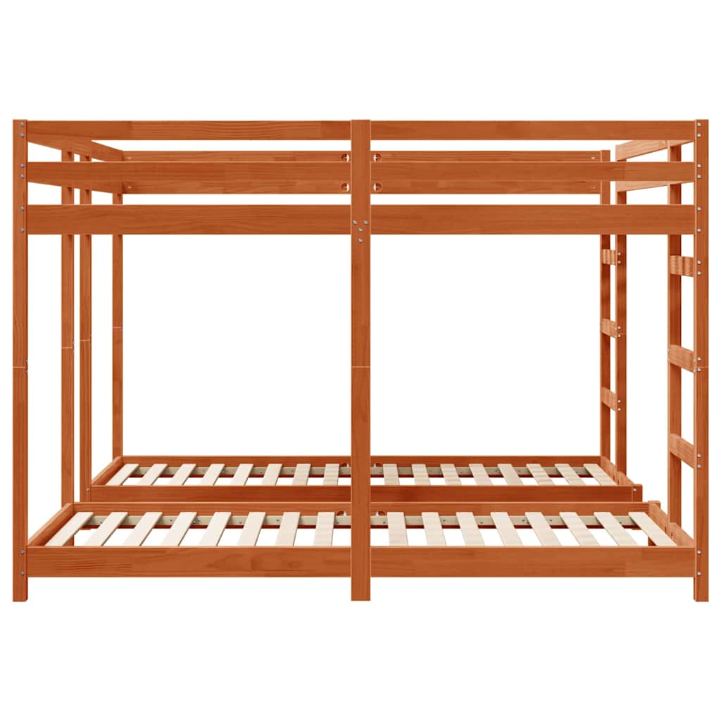 Lit Superposé Brun cire 200 x 200 cm Pin massif - XIOS