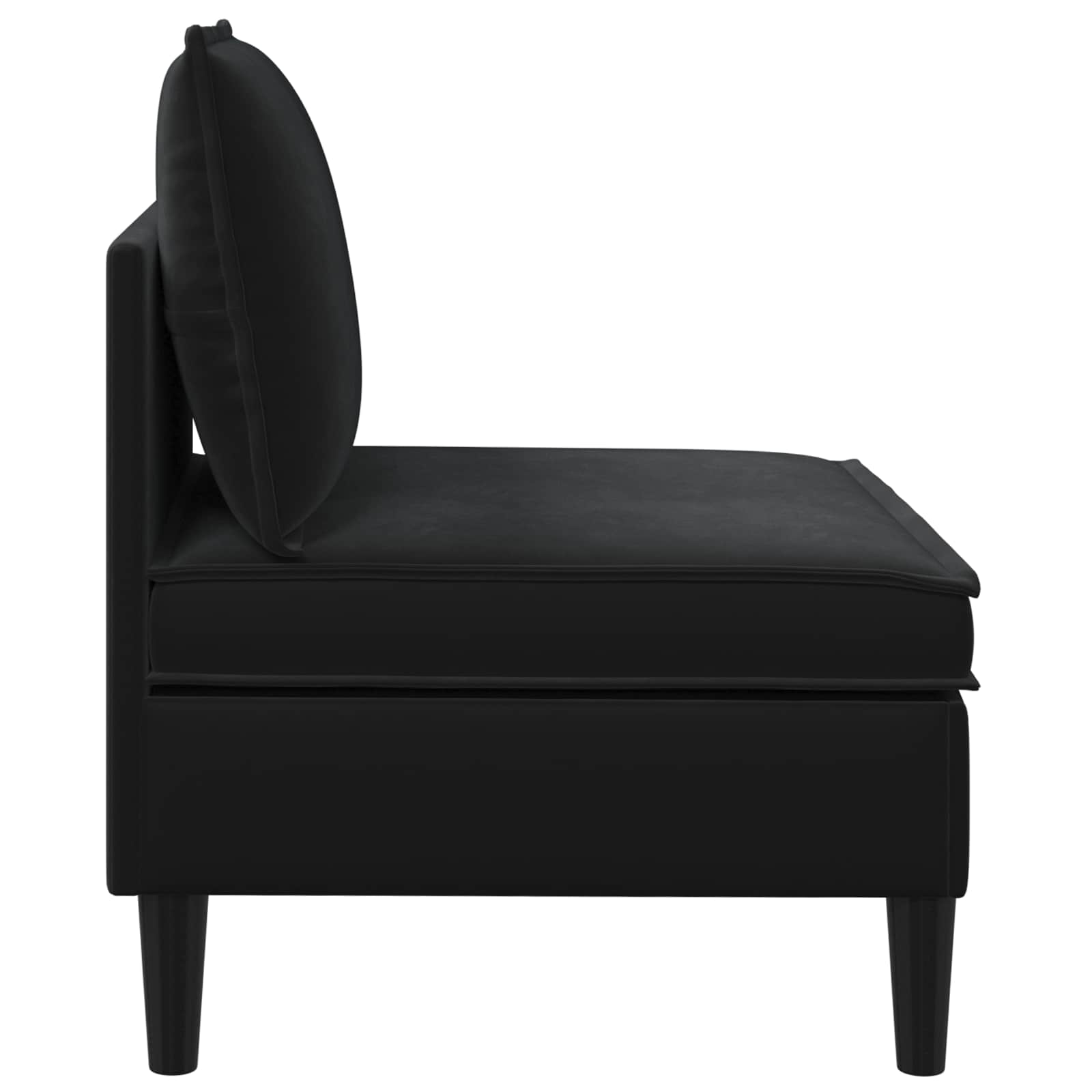 Canapé moyen avec rangement Noir Velours - XIOS
