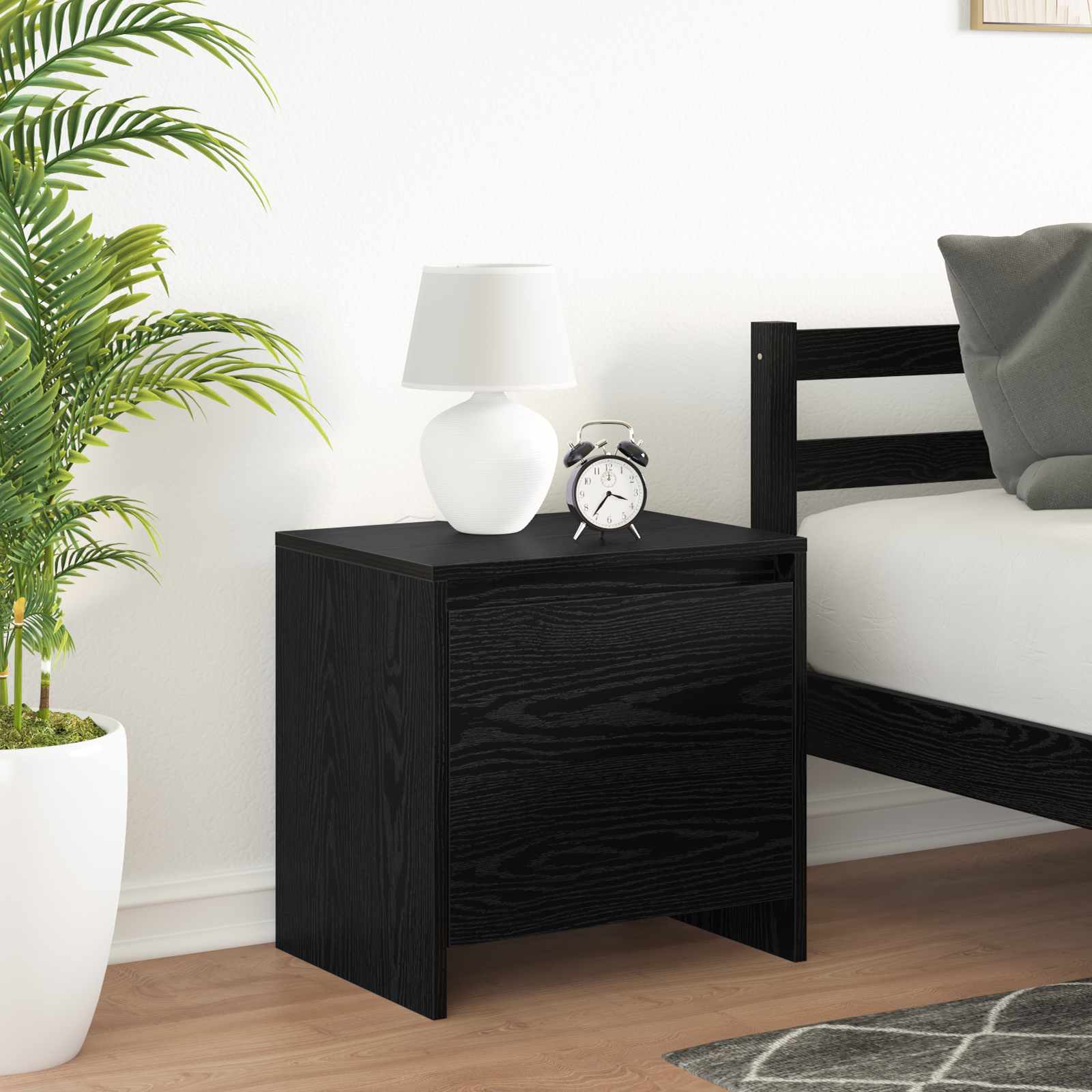Cabinet de chevet Chêne noir 45 x 34 x 44,5 cm - XIOS