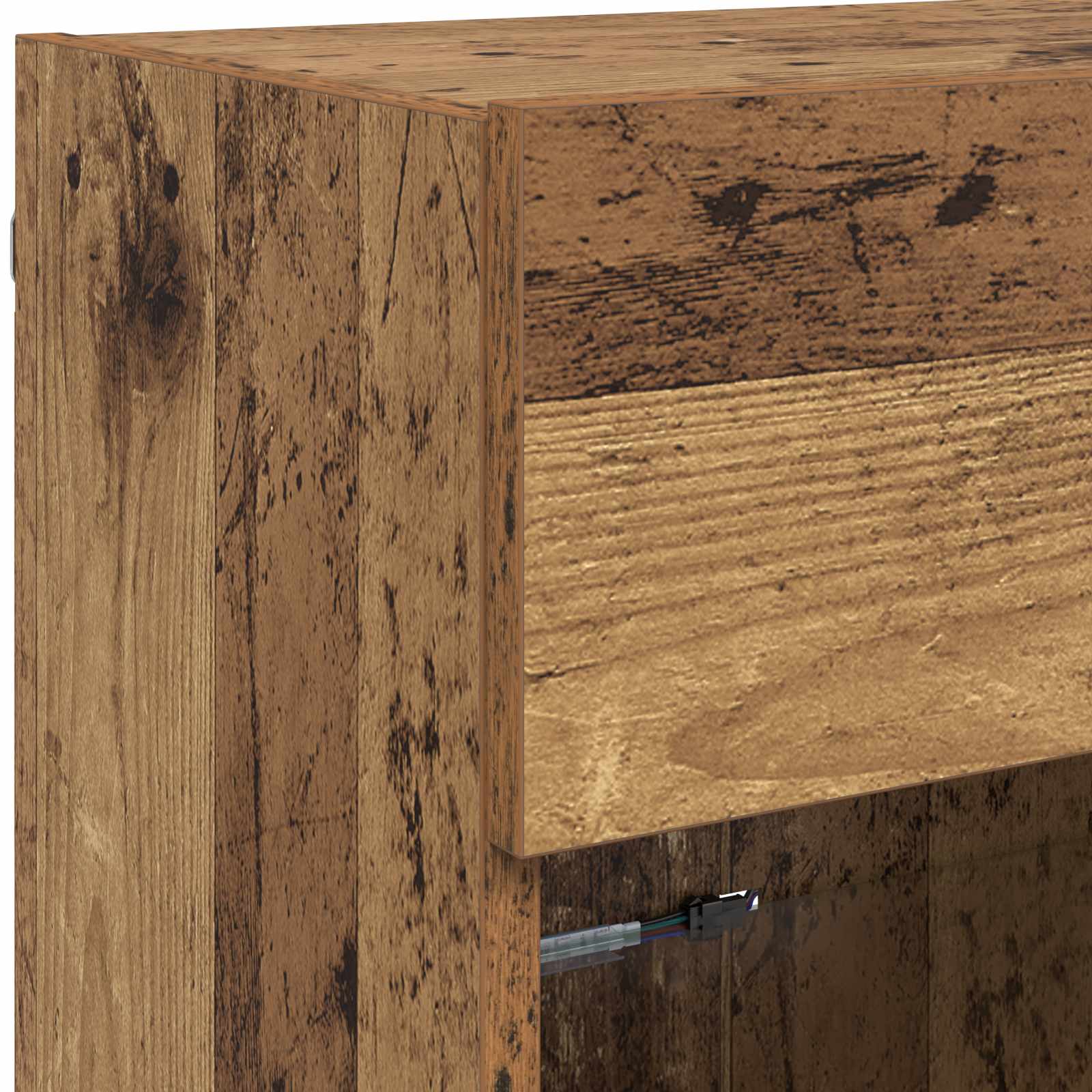 Meuble TV mural Montage mural Bois Ancien 98,5 x 30 x 60,5 cm - XIOS