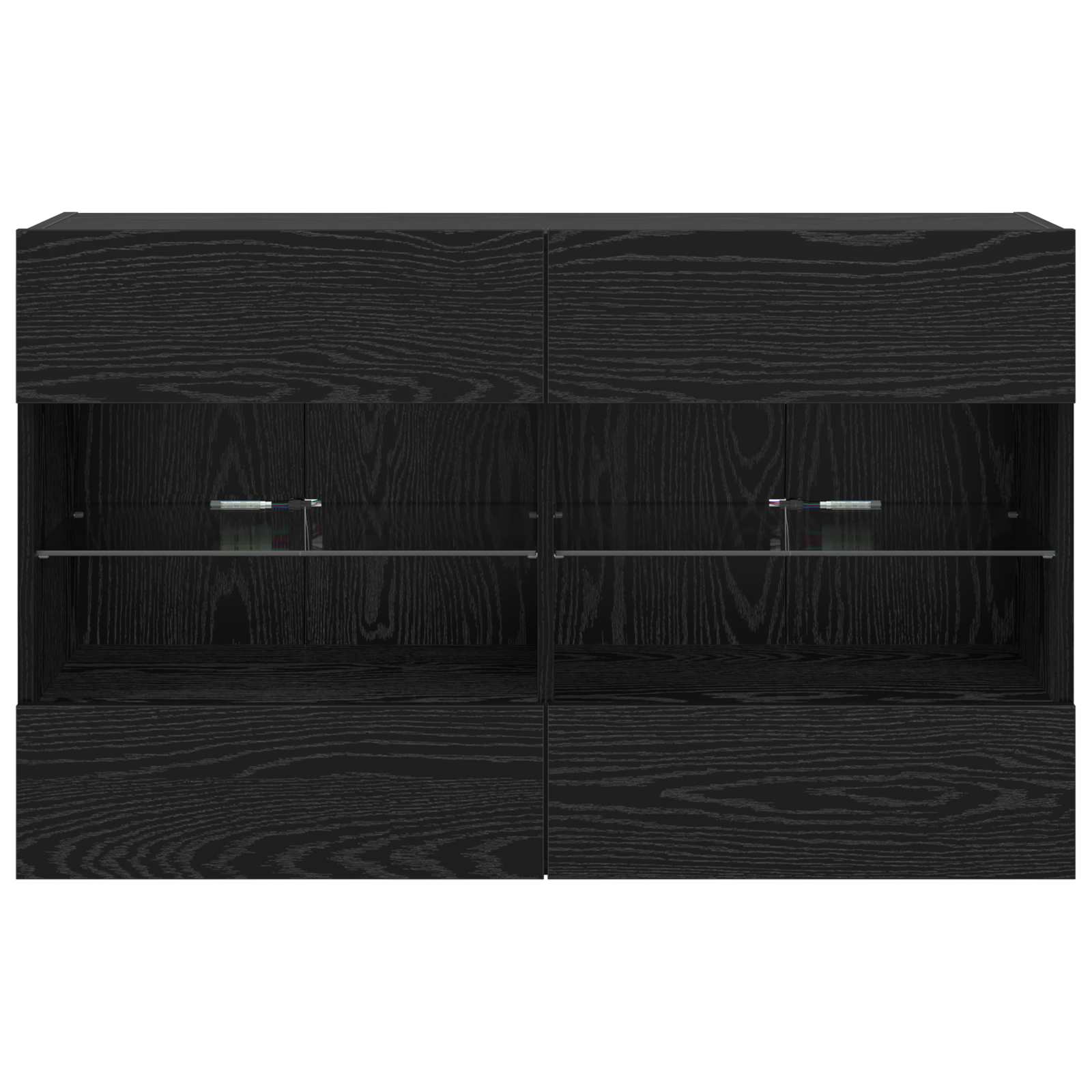 Meuble TV mural Montage mural Chêne noir 98,5 x 30 x 60,5 cm - XIOS