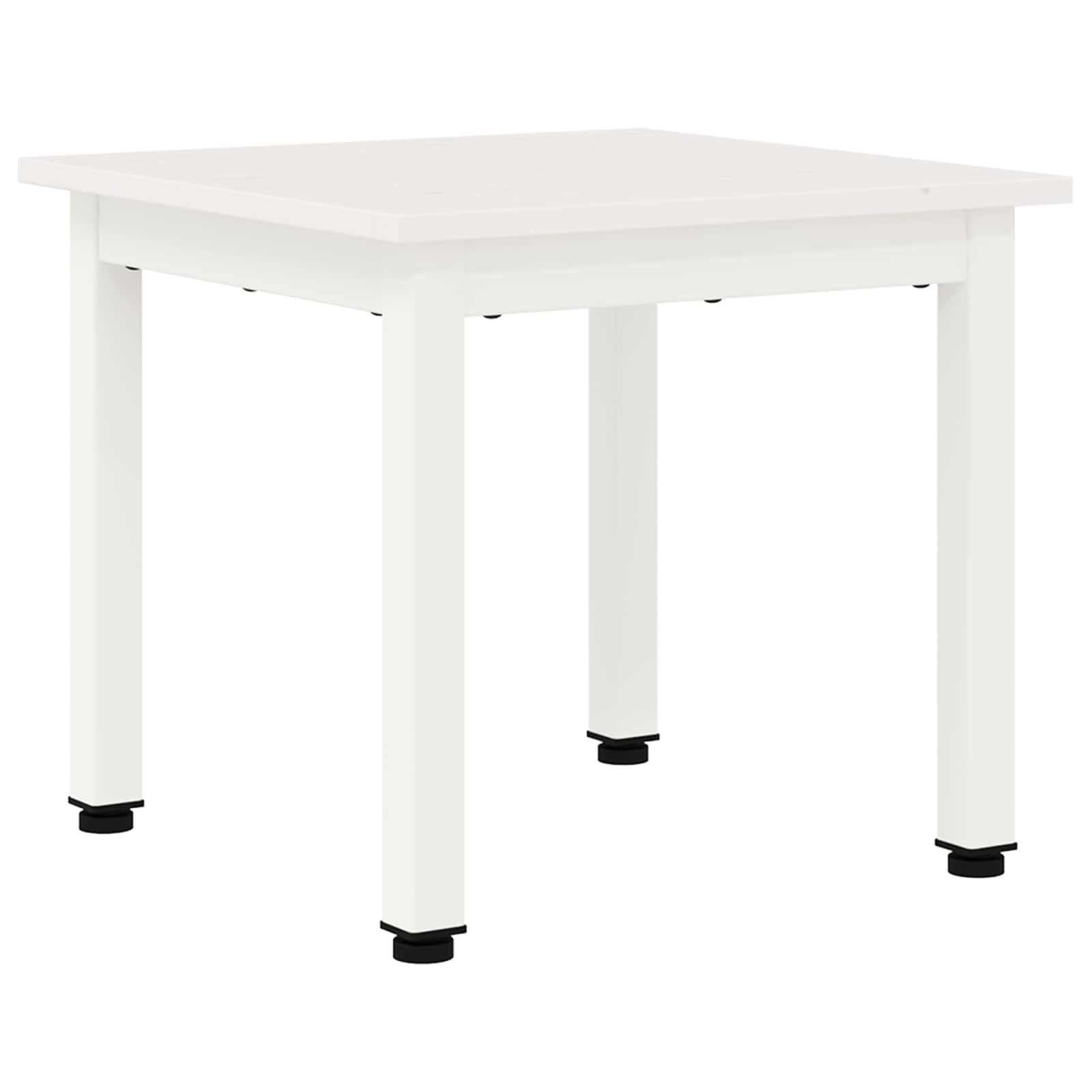Table basse Blanc 40 x 40 x 36 cm Bois de pin massif - XIOS