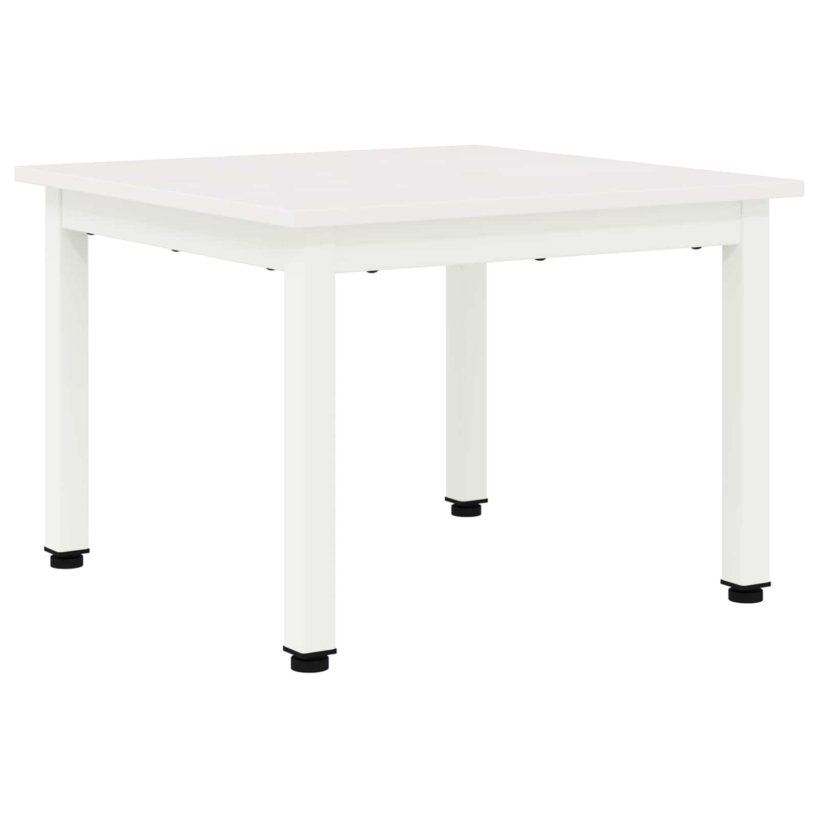 Table basse Blanc 50 x 50 x 36 cm Bois de pin massif - XIOS