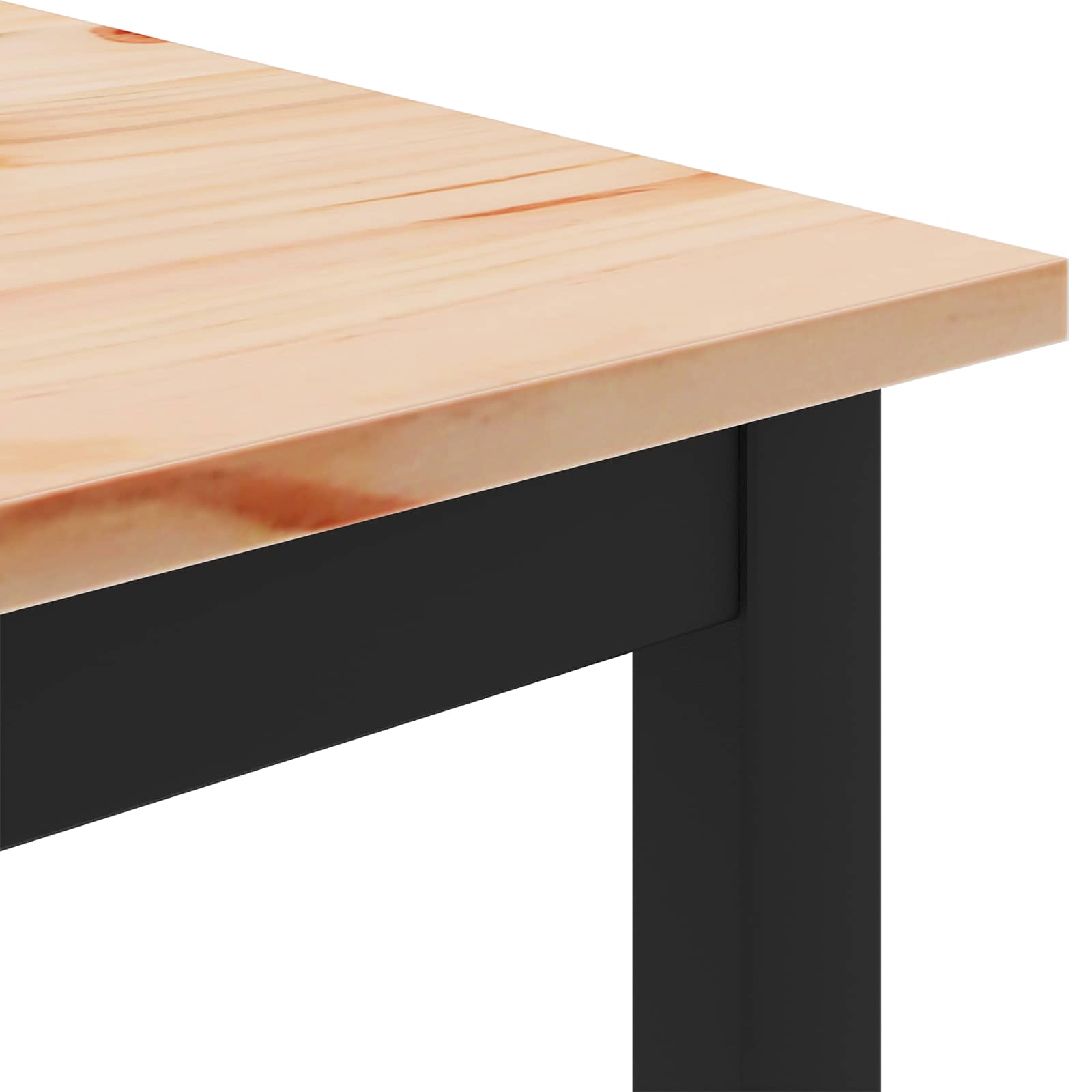 Table basse Naturel 100 x 100 x 45 cm Bois de pin massif - XIOS